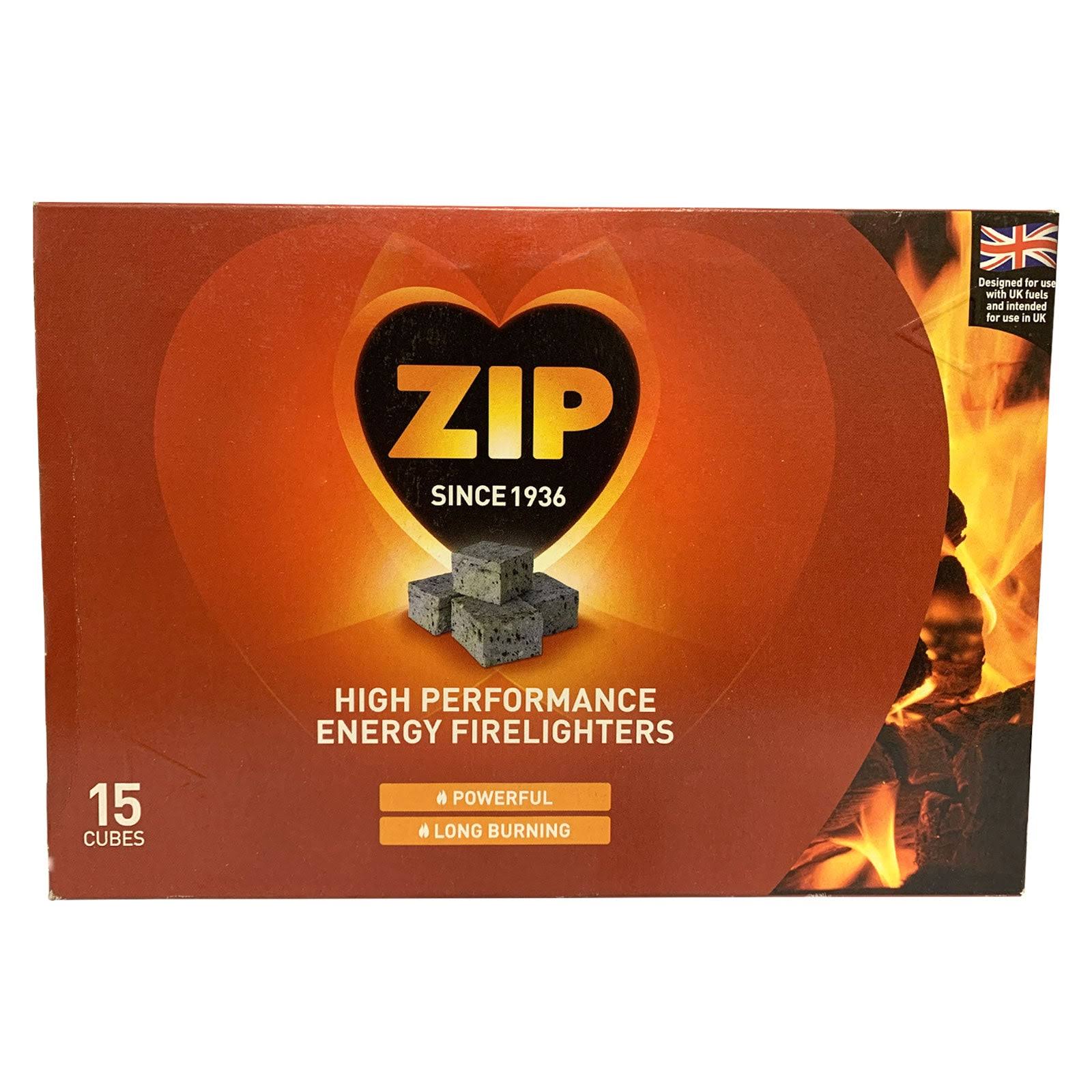 Zip High Performance Energy Firelighters - 15 Cubes