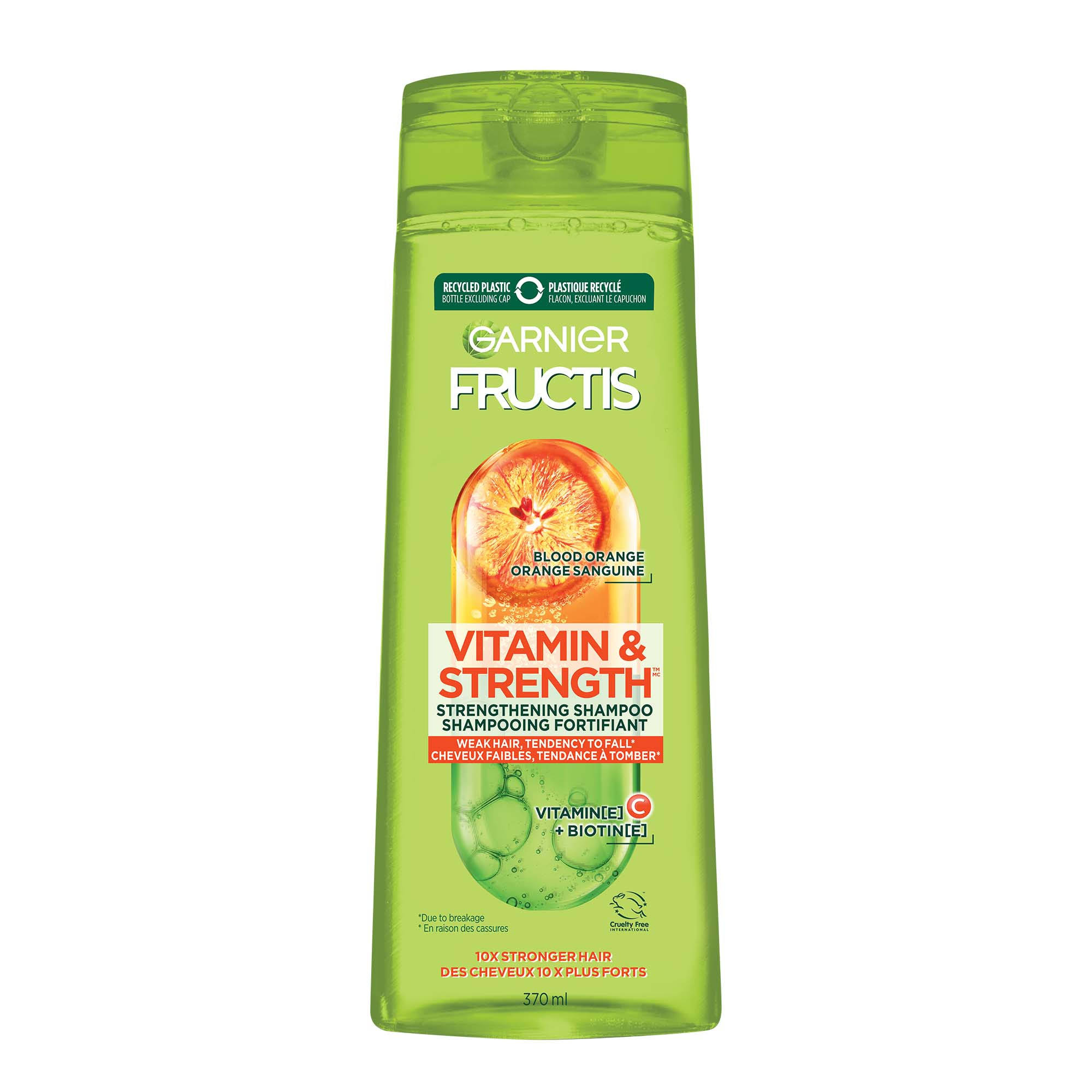 Fructis Vitamin & Strength Strengthening Shampoo for Weak Hair, 370 ml