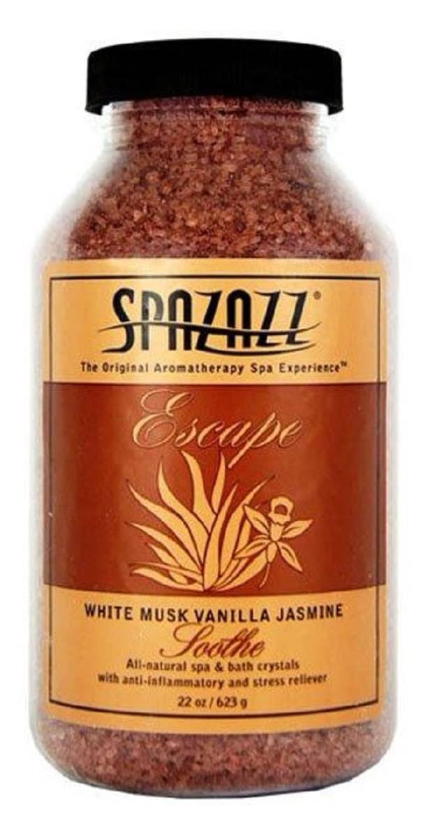 Spazazz Escape Aromatherapy Crystals Container - White Musk Jasmine Vanilla Soothe, 22oz