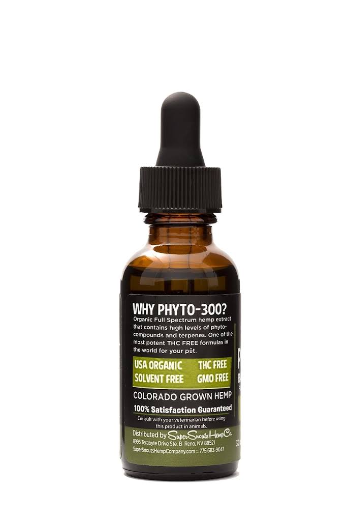 Super Snouts Phyto 300-mg Raw USA Organic Full Spectrum Oil Tincture for Dogs, 1-oz