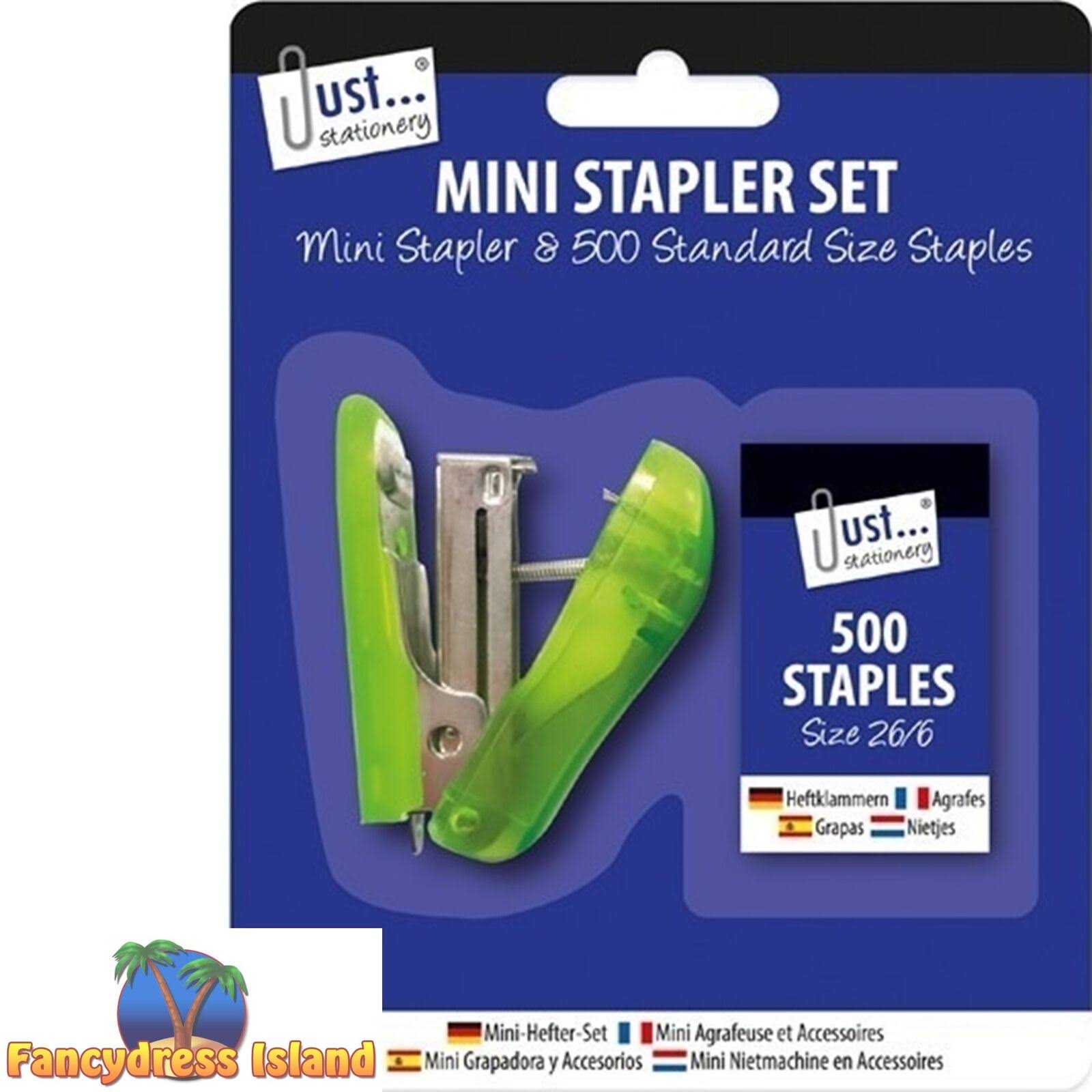 Mini Stapler Set - 500 Staples and Stapler Office Home School