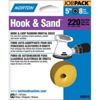Norton P220 Hook and Loop Discs - 25pk, 5", 8 Hole