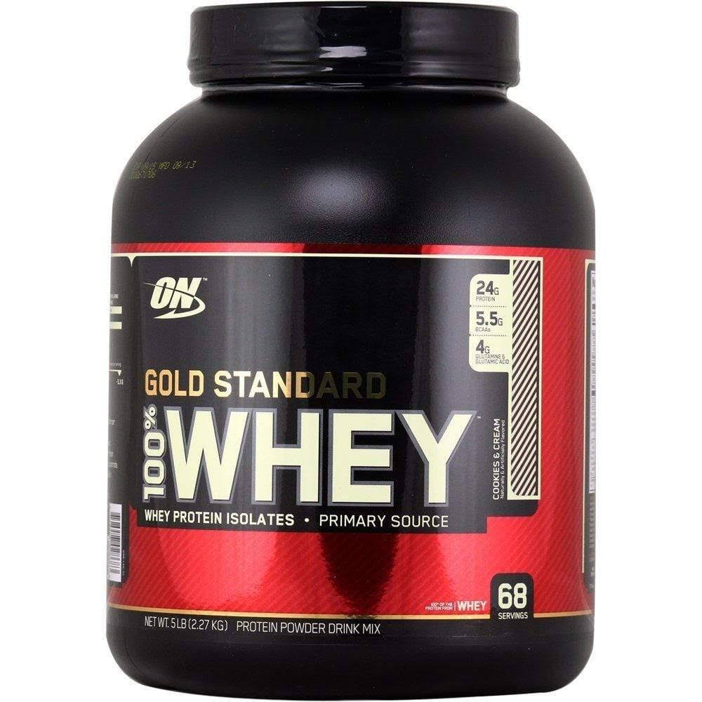 Optimum Nutrition Gold Standard Whey Protein Powder - Cookies and Cream, 2.27kg