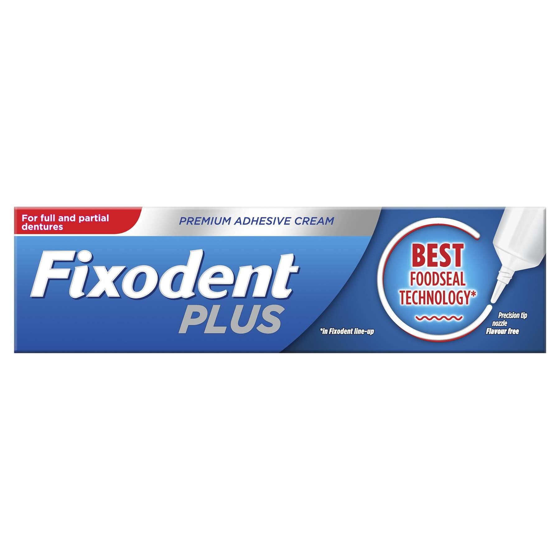 Fixodent Plus Best Food Seal Premium Denture Adhesive Cream - 40g