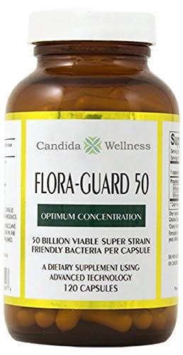 Flora Acido Guard (120 Capsules) Candida Lactobacillus Acidophilus and Lacto Casei Non Dairy Probiotic Treatment for Yeast Infection - Great for Kids,