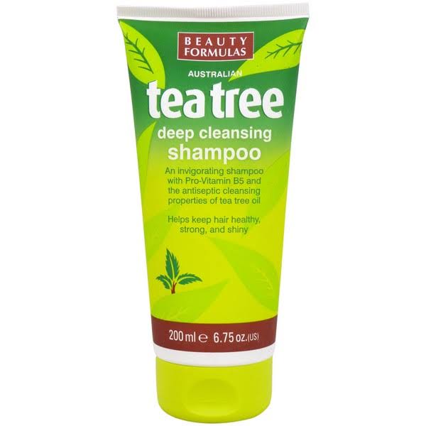 Beauty Formulas Tea Tree Deep Cleansing Shampoo 200ml/6.75oz