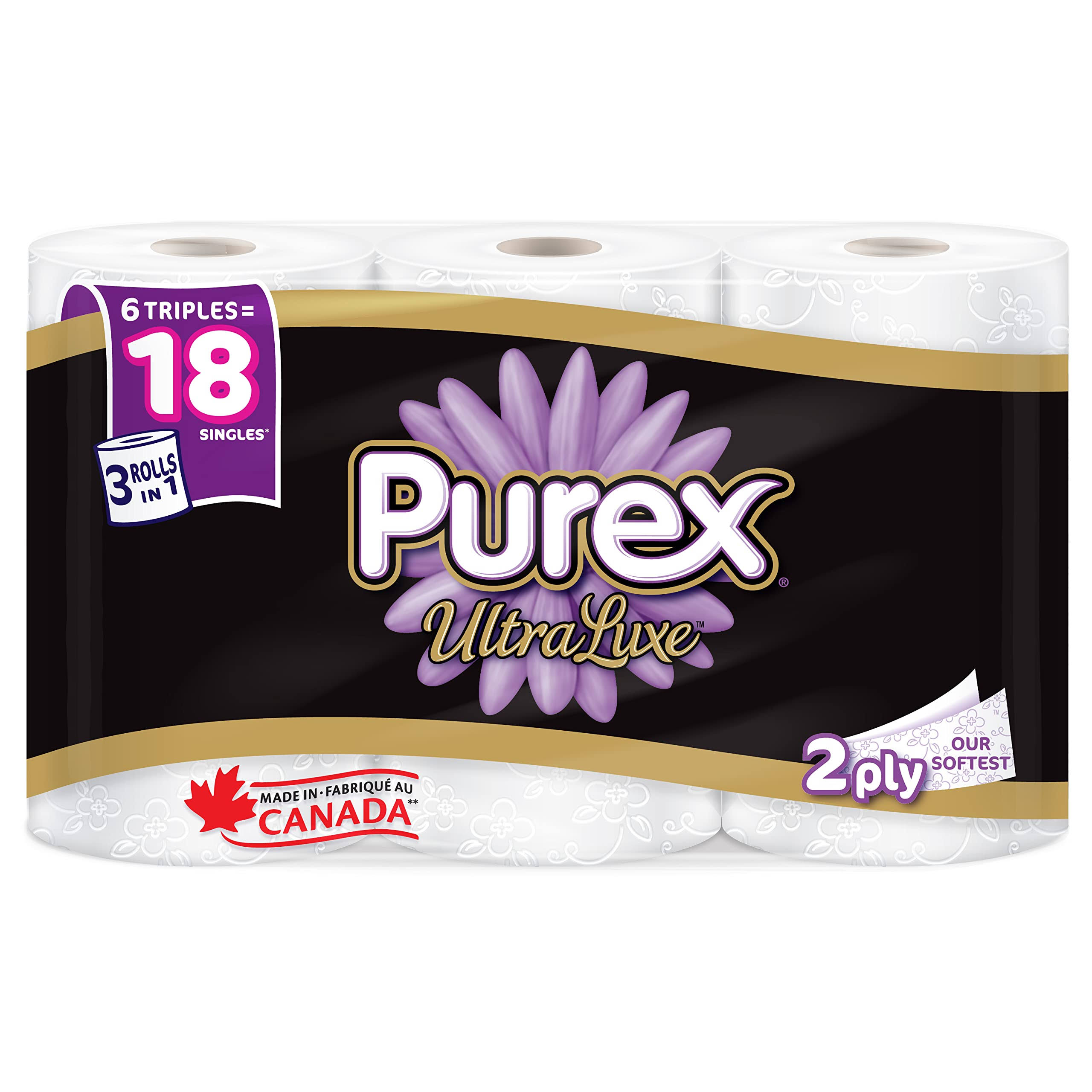 Purex UltraLuxe 2 Ply Bathroom Tissue - 6 ct