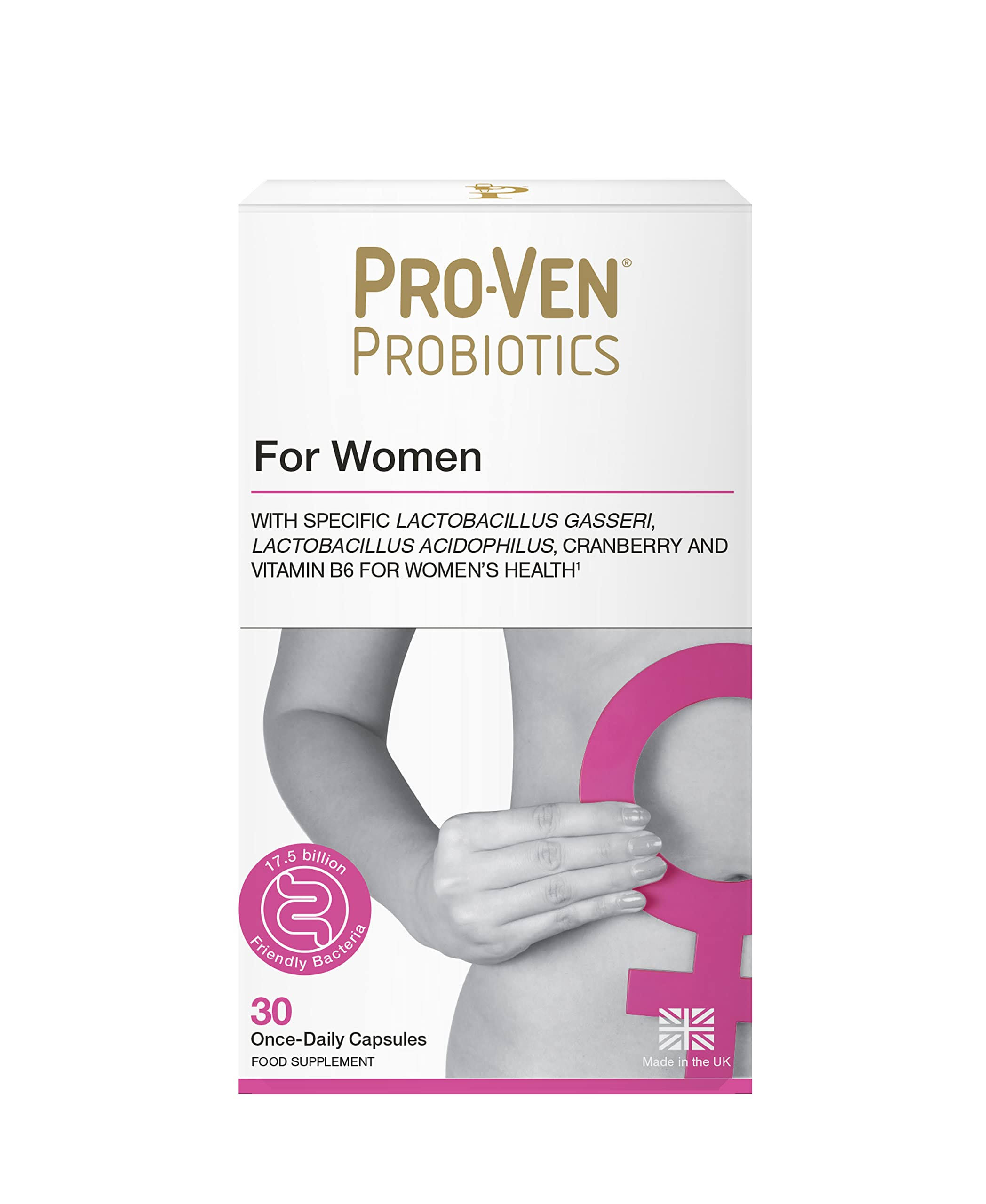 Proven Probiotics Women's Lactobacillus & Bifidus - With Cranberry, 30 Pack