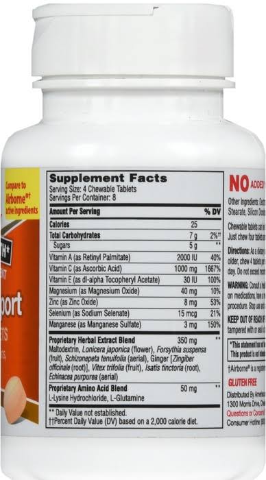 GNP Immune Support Chewable Tablets Citrus 32 Counts