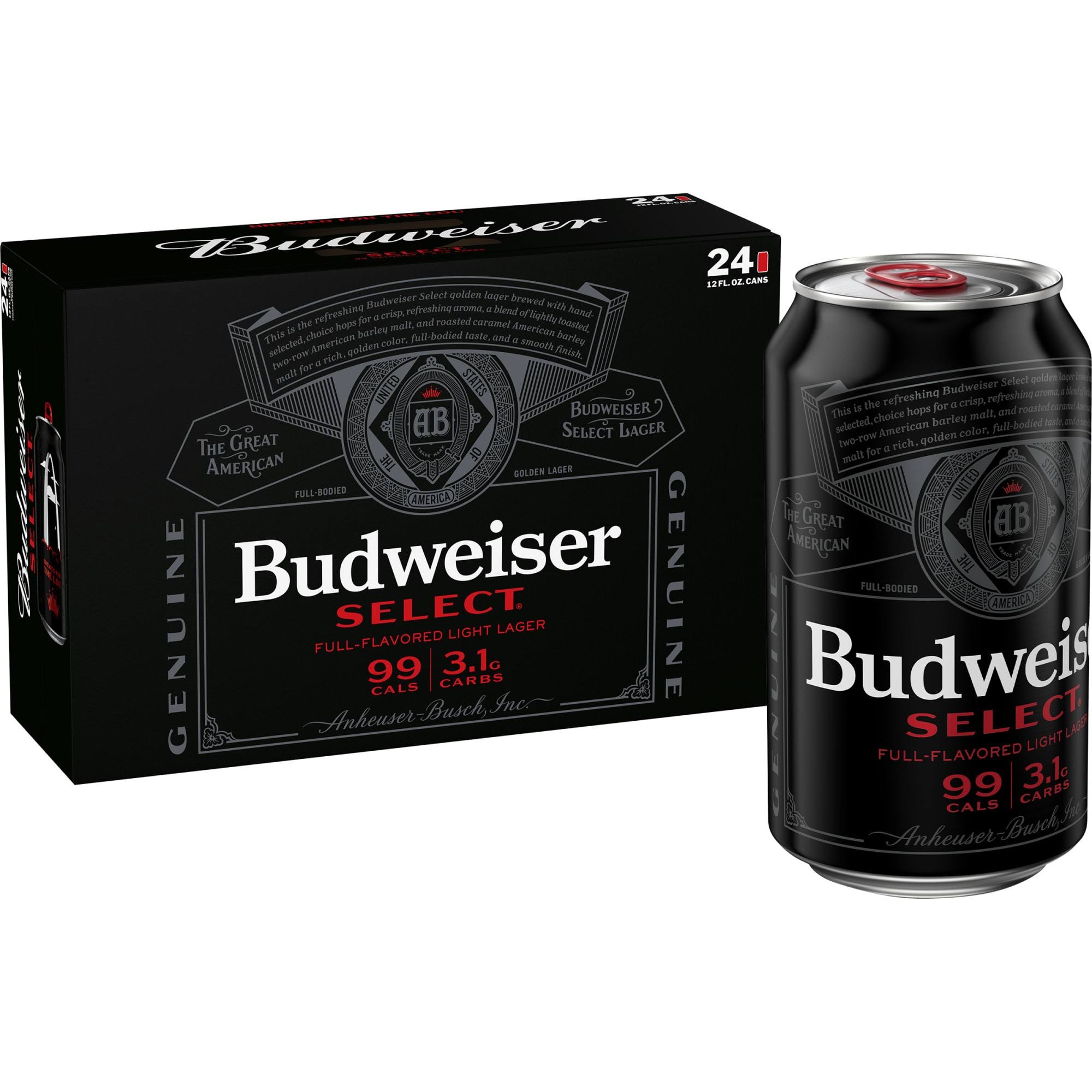 Budweiser Select Beer - 24 Cans