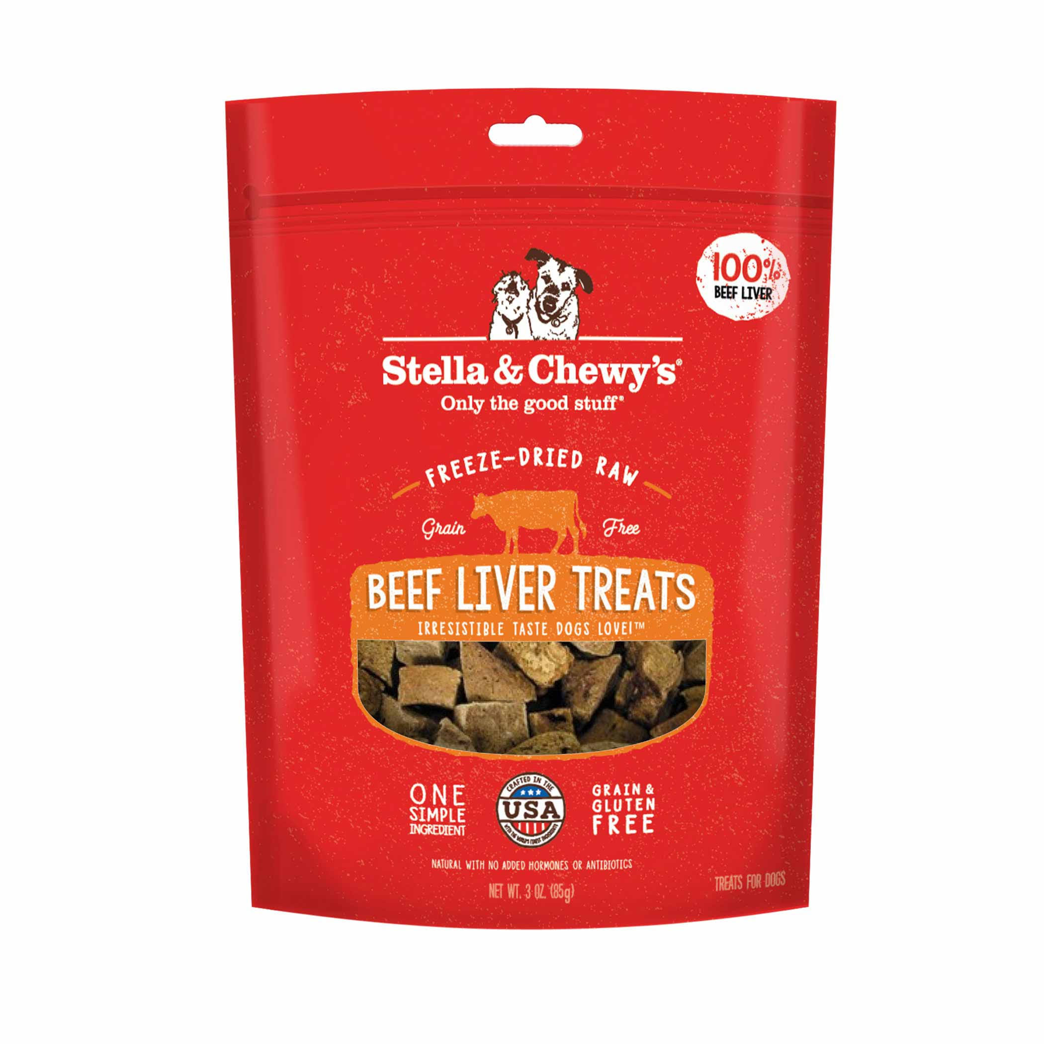 Stella & Chewy's FreezeDried Raw Dog Treats Beef Liver 3 oz.