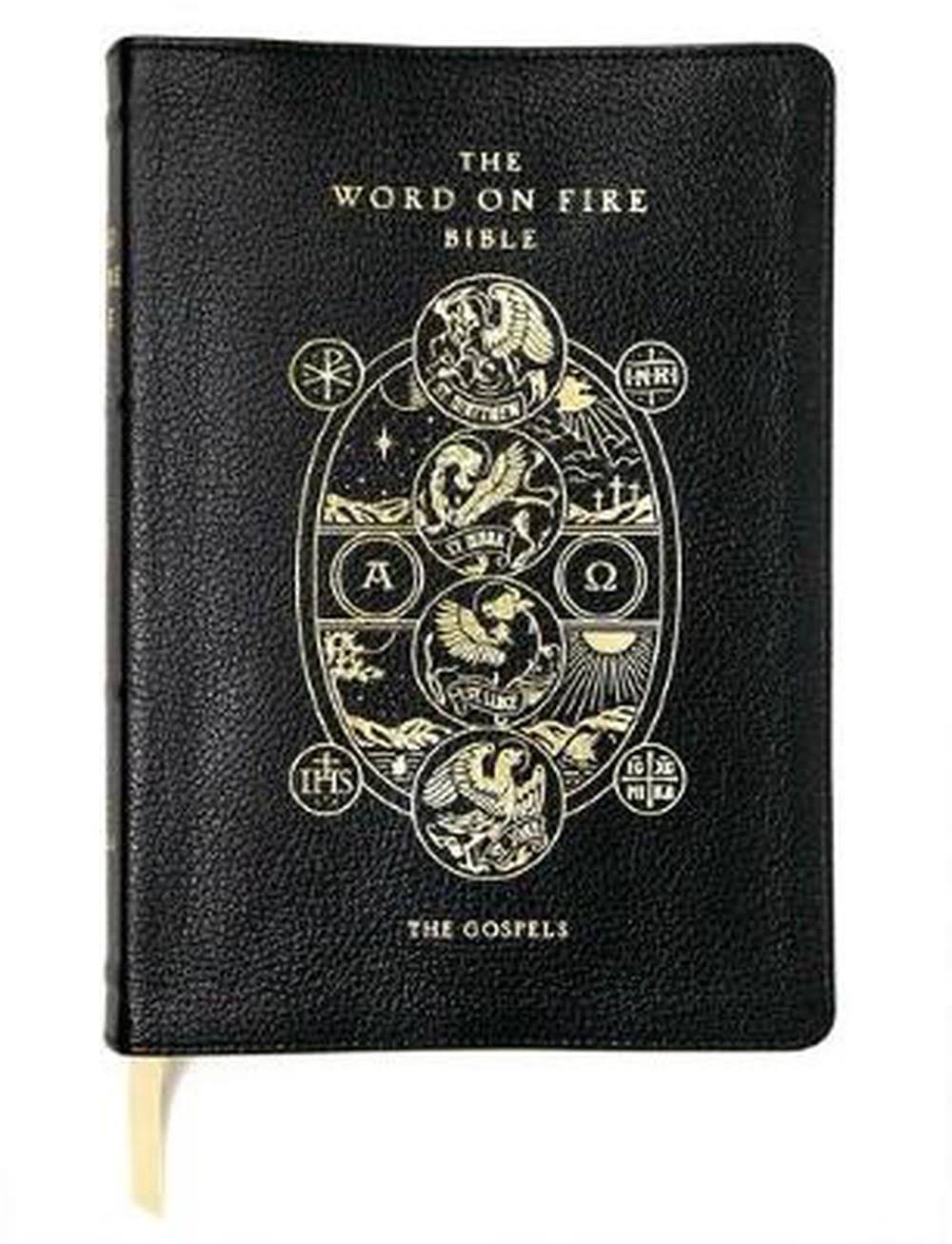 Word on Fire Bible: The Gospels Leather Bound [Book]