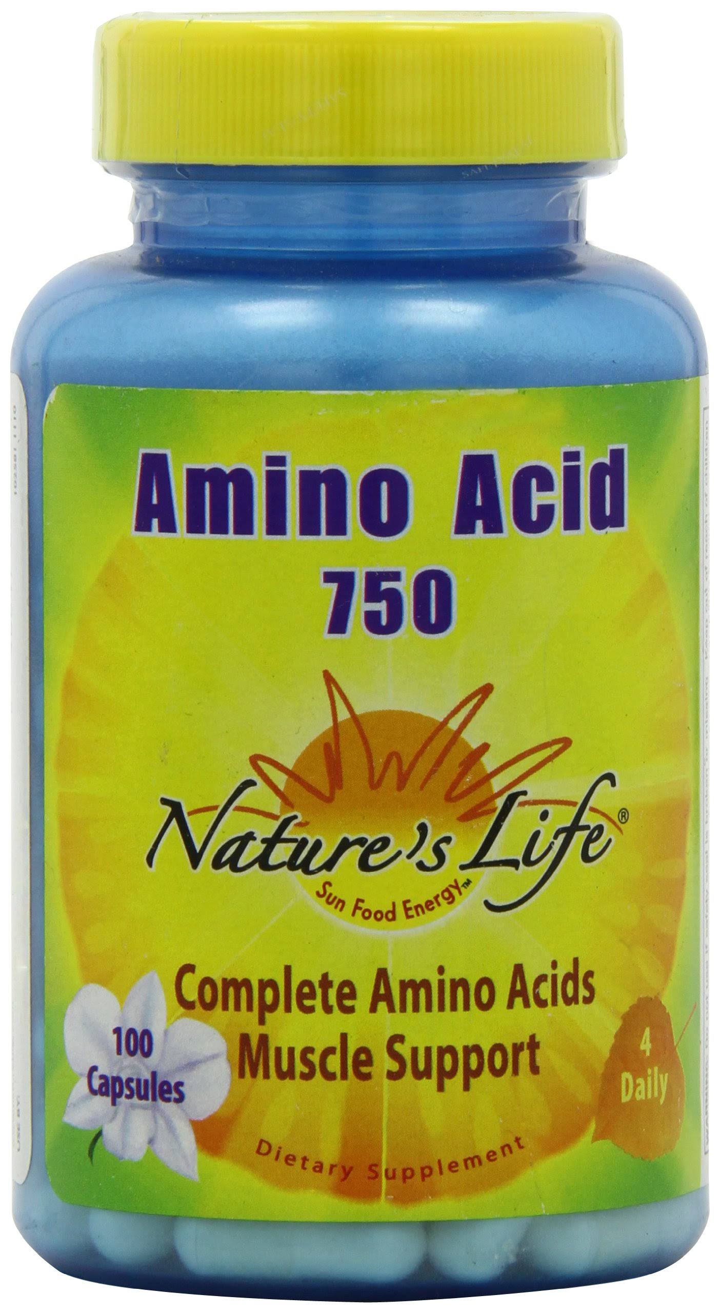 Nature's Life Amino Acid 750 - 100 Caps