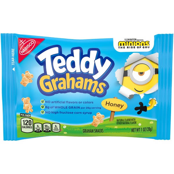 Teddy Grahams Snacks - Honey, 1oz
