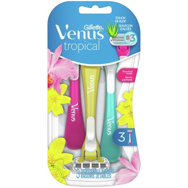 Gillette Venus Tropical Disposable Women's Razors - 3 ct