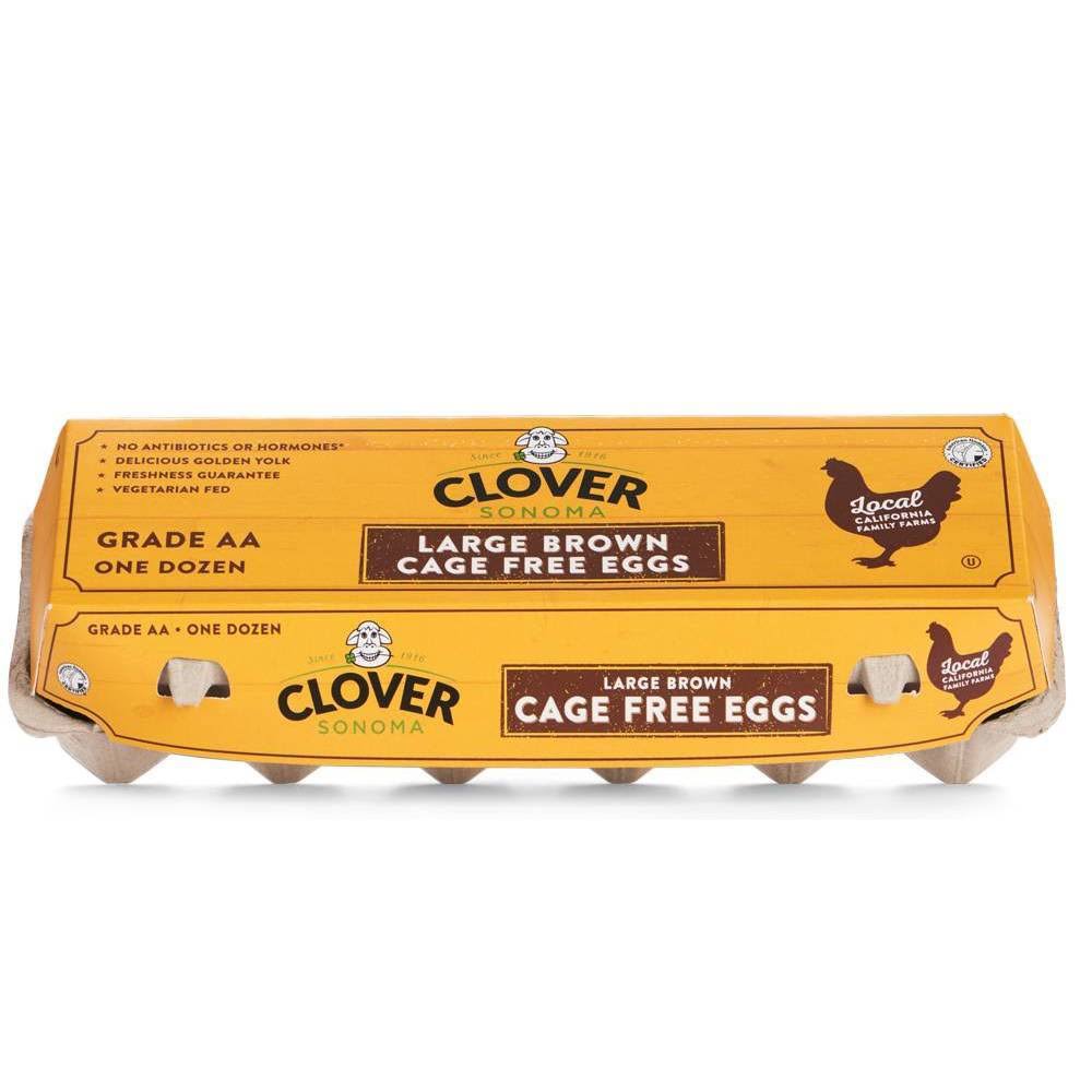 Clover Eggs, Cage Free, Brown, Large - 12 eggs