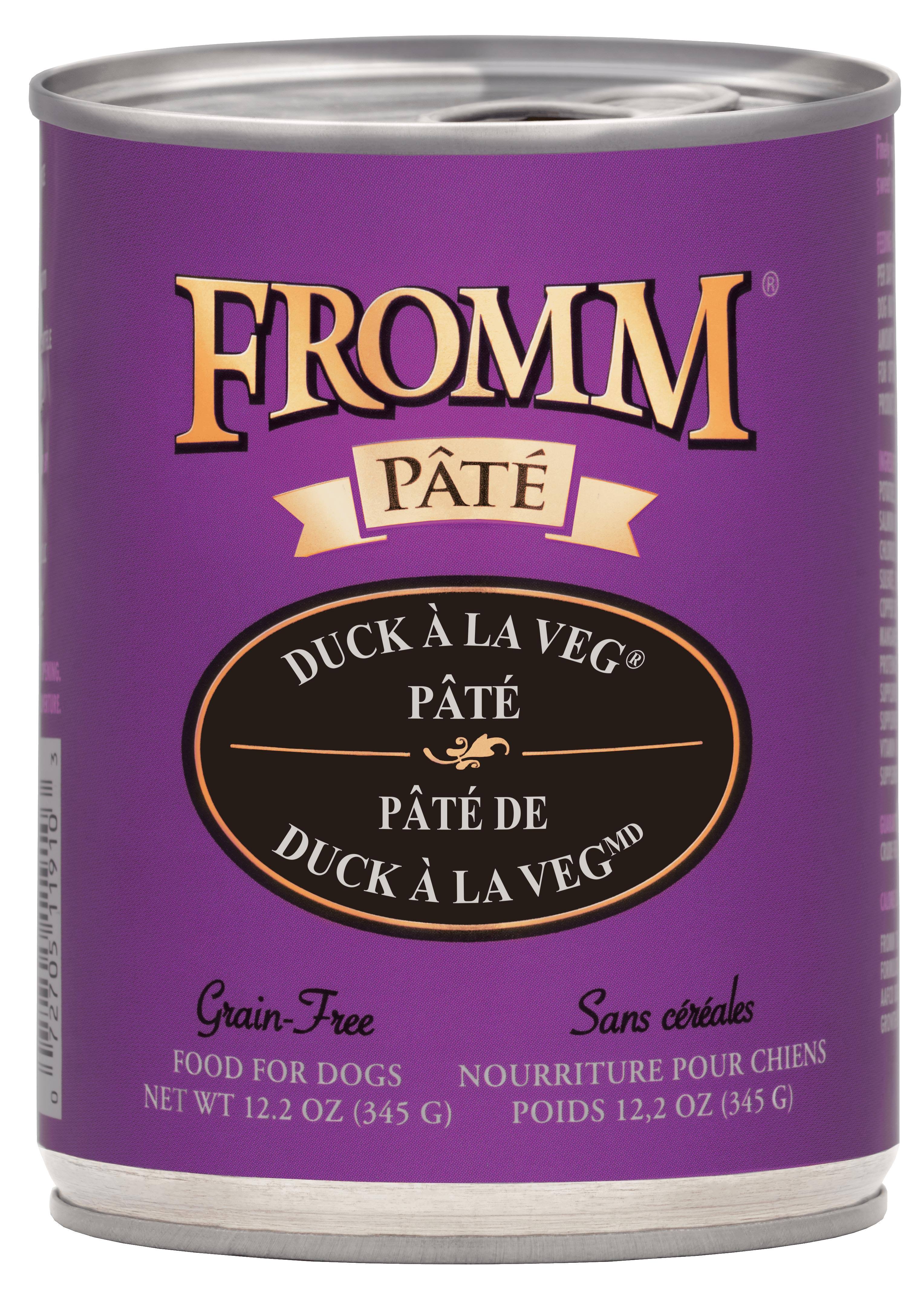 Fromm Duck A La Veg Pate Dog Food - 12.2 oz