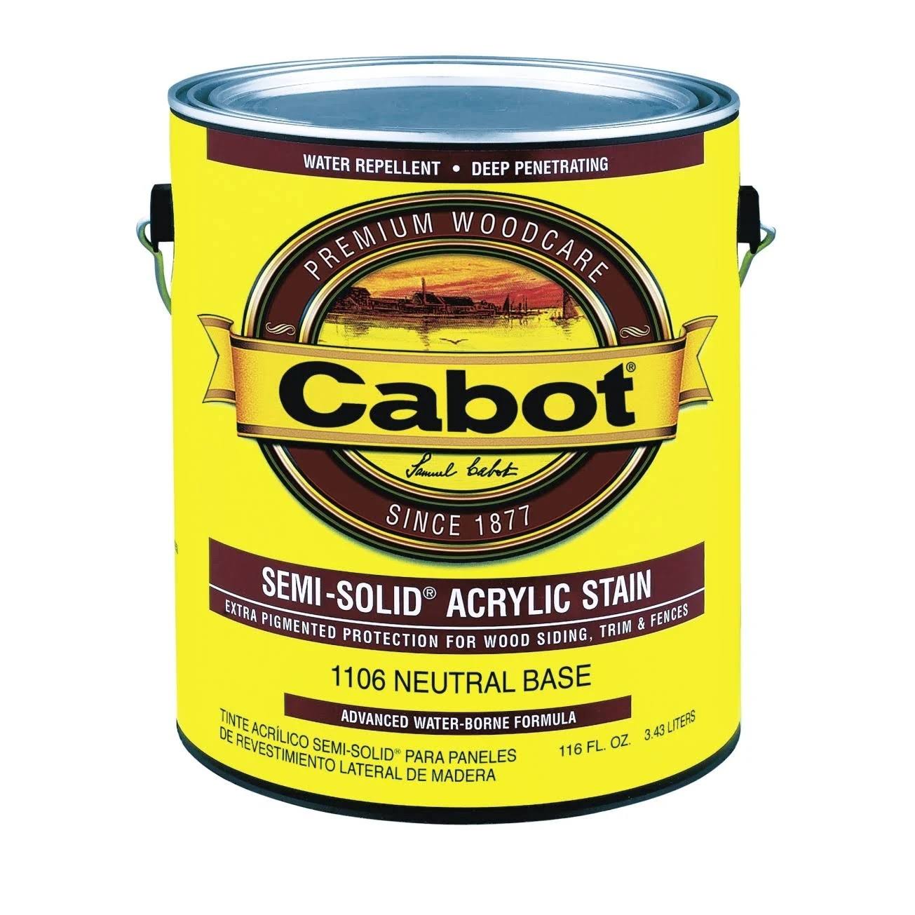 Cabot Semi-Solid Water Based Stain - 1g, 1106 Neutral Base