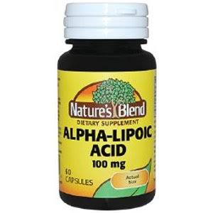 Nature's Blend Alpha Lipoic Acid Dietary Supplement - 100mg, 60ct