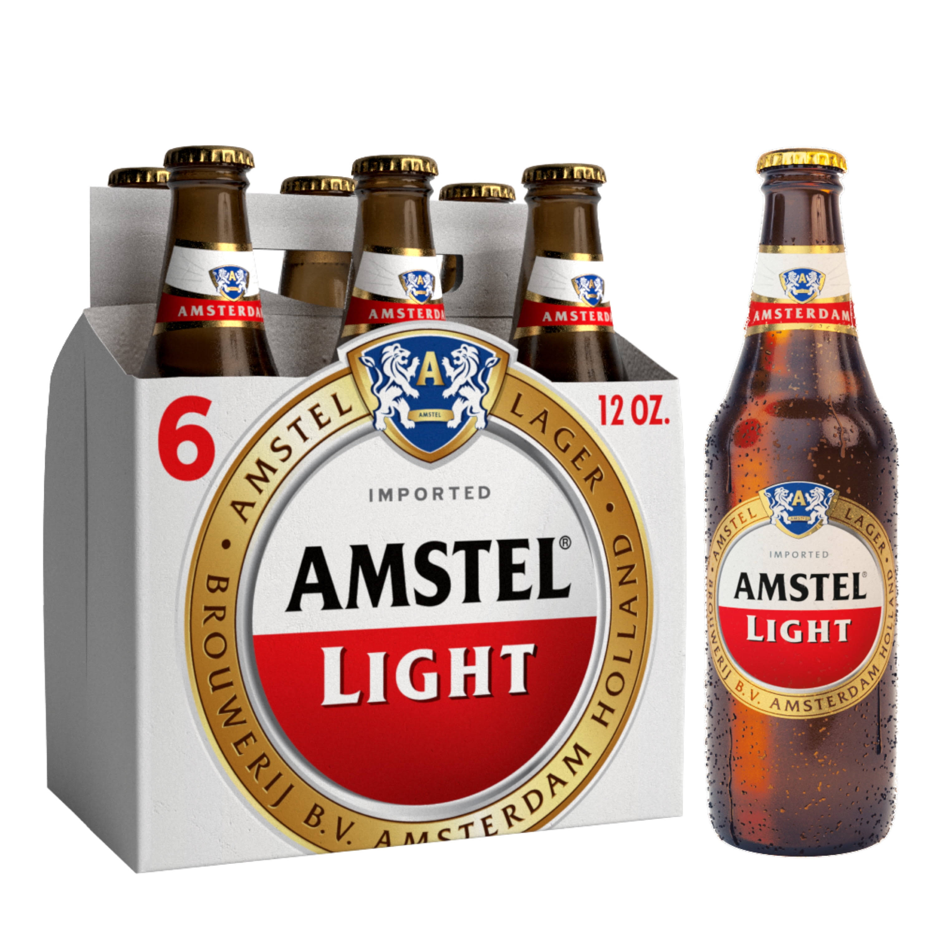 Amstel Light Beer, Lager, 6 Pack - 6 pack, 12 fl oz bottles