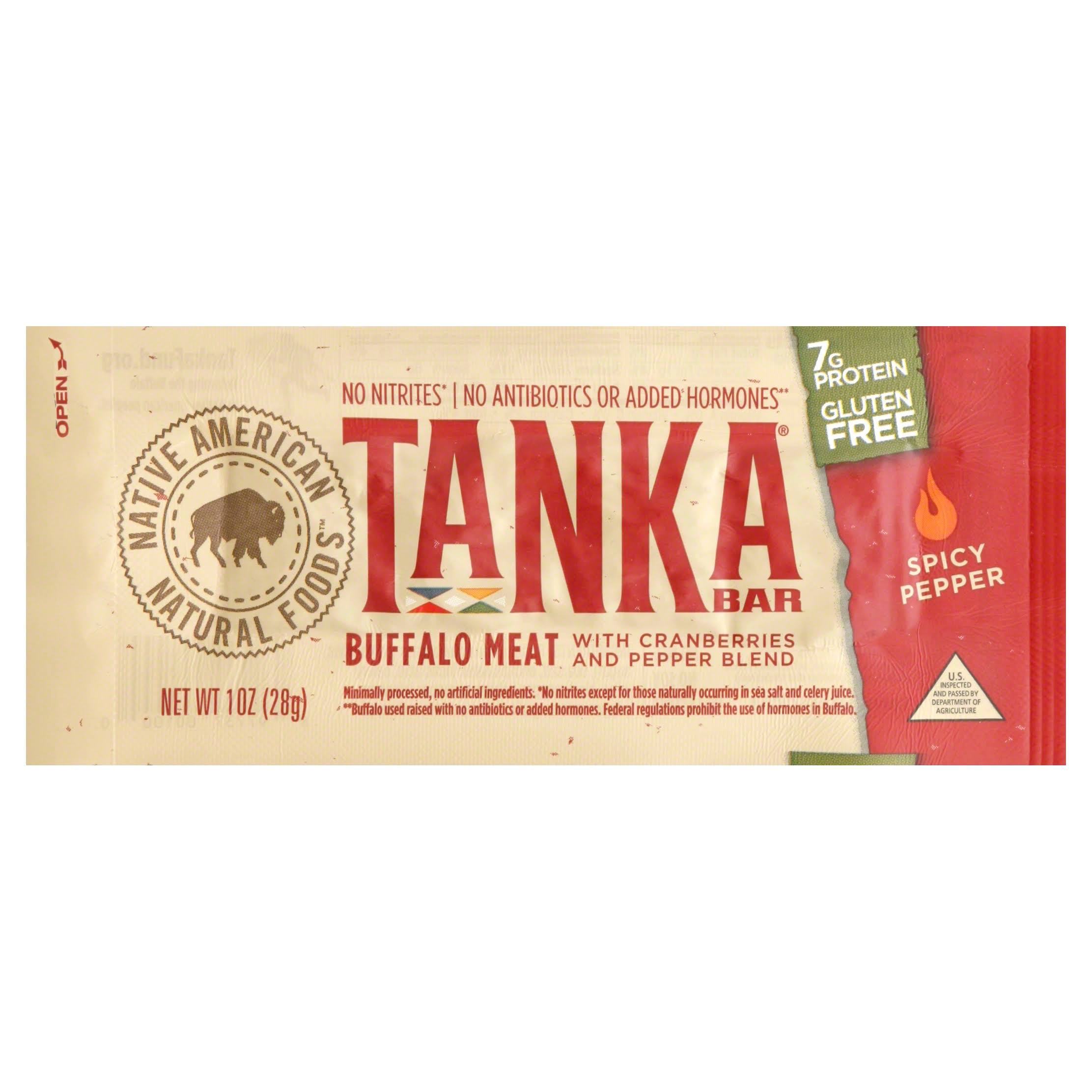 Tanka Buffalo Meat Bar, Spicy Pepper - 1 oz