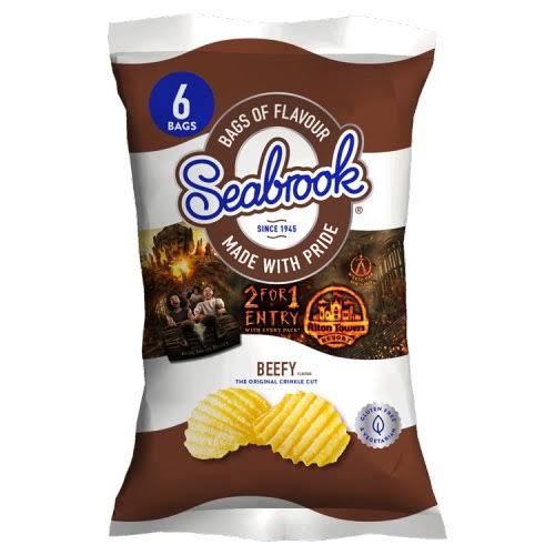 Seabrook Beefy Crisps 6 Pack Delivered to Canada