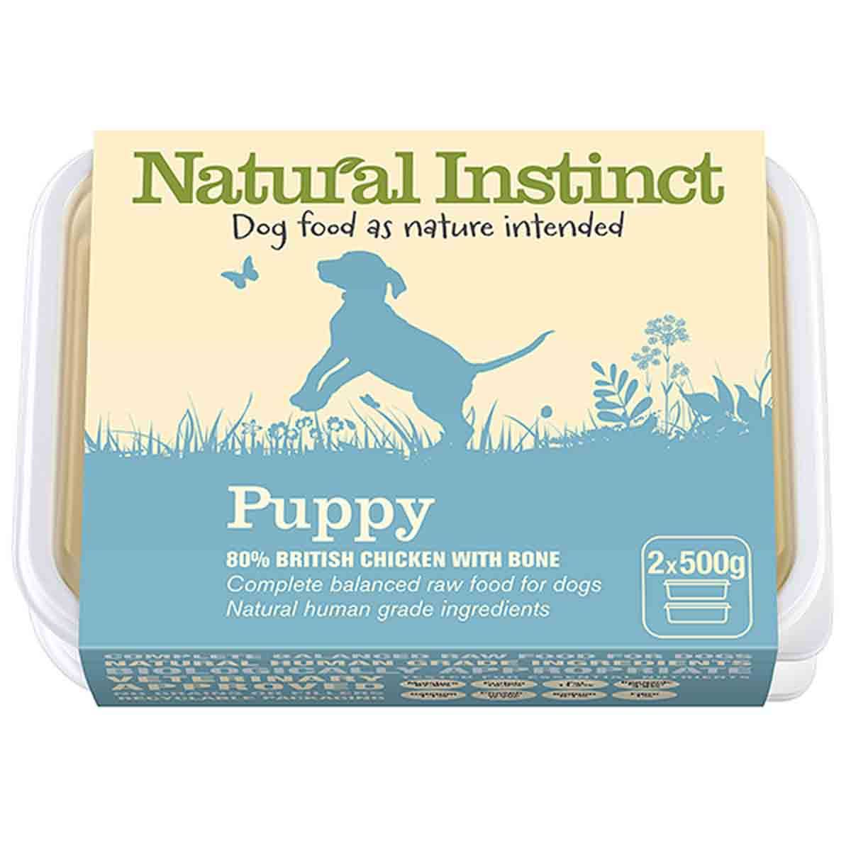 Natural Instinct Puppy Food, 2x500g