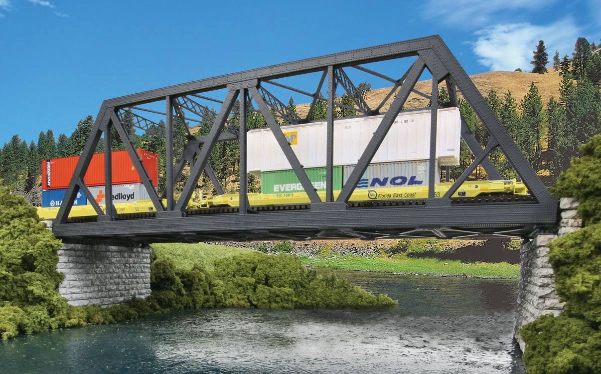 Walthers Cornerstone HO Scale Modernized Double Track Truss Bridge Train Kit