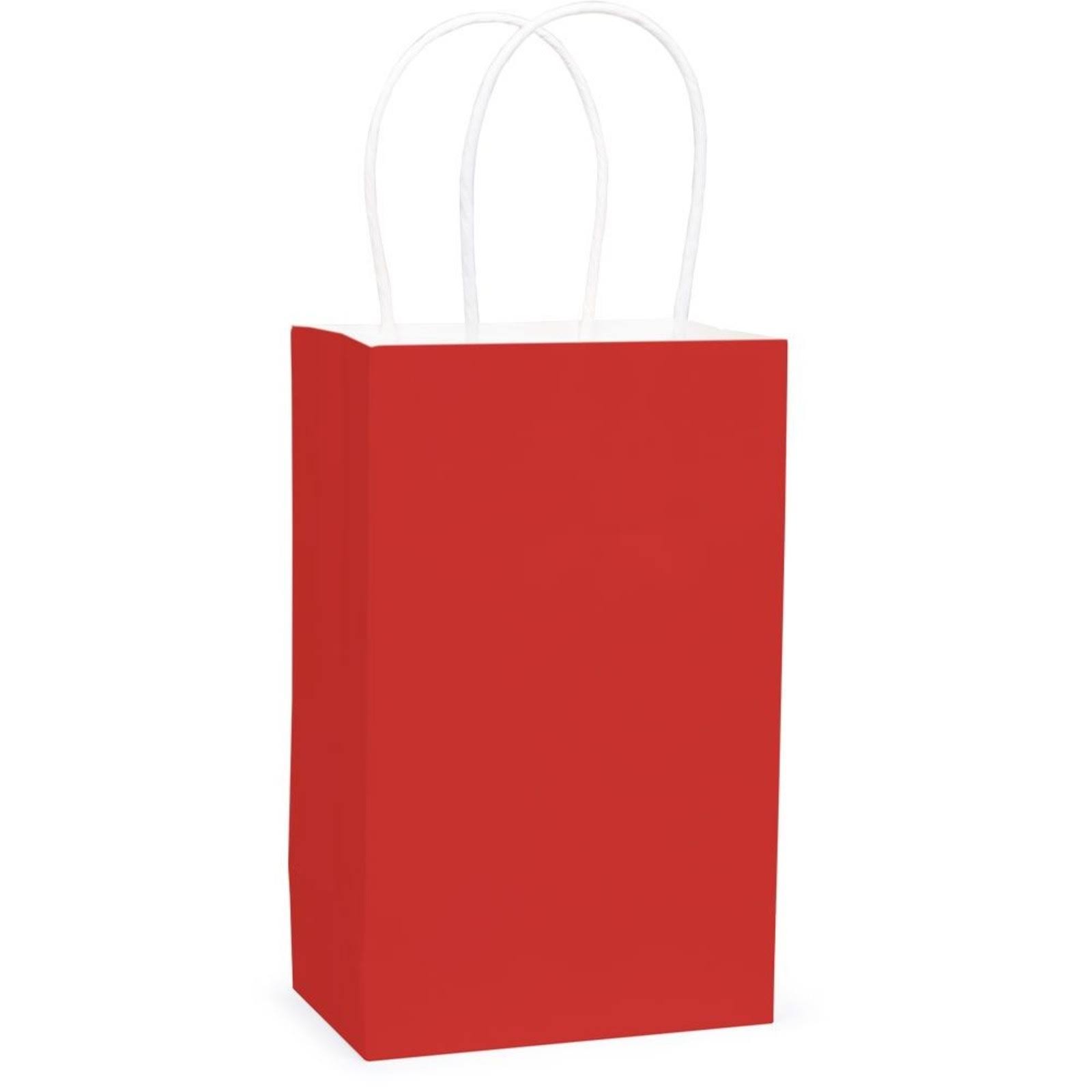 Medium Red Kraft Gift Bag