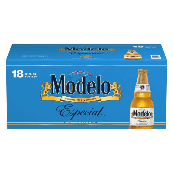 Modelo Beer, Especial - 18 pack, 12 fl oz bottles