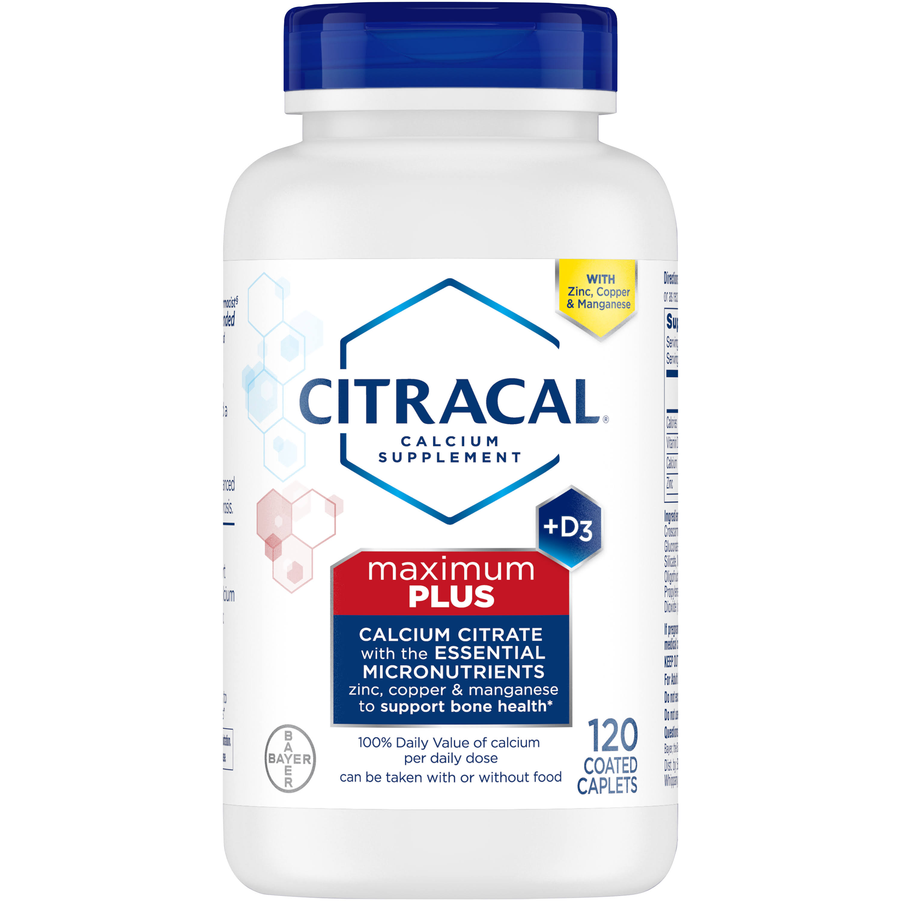 Citracal Maximum Caplets with Vitamin D Supplement - 120ct