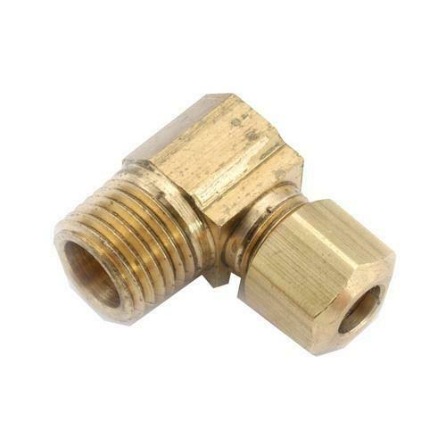 Anderson Metal Compression Elbow - Brass, 3/8" x 1/4", 90 degree