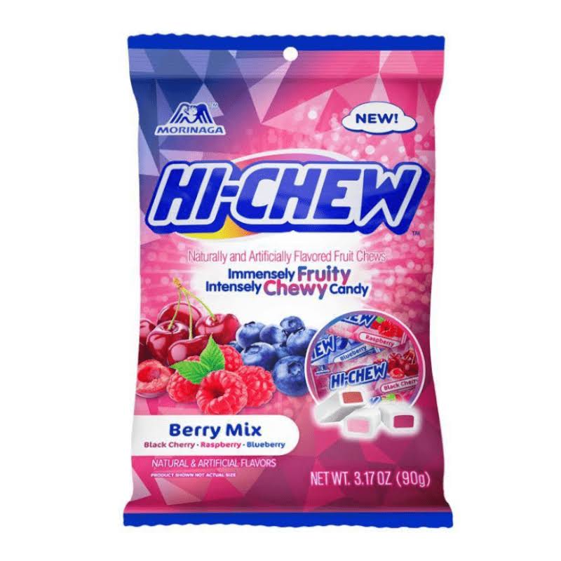 Hi-Chew Berry Mix Chewy Candies - Fruit Chews Candy Sweets 90g Bag