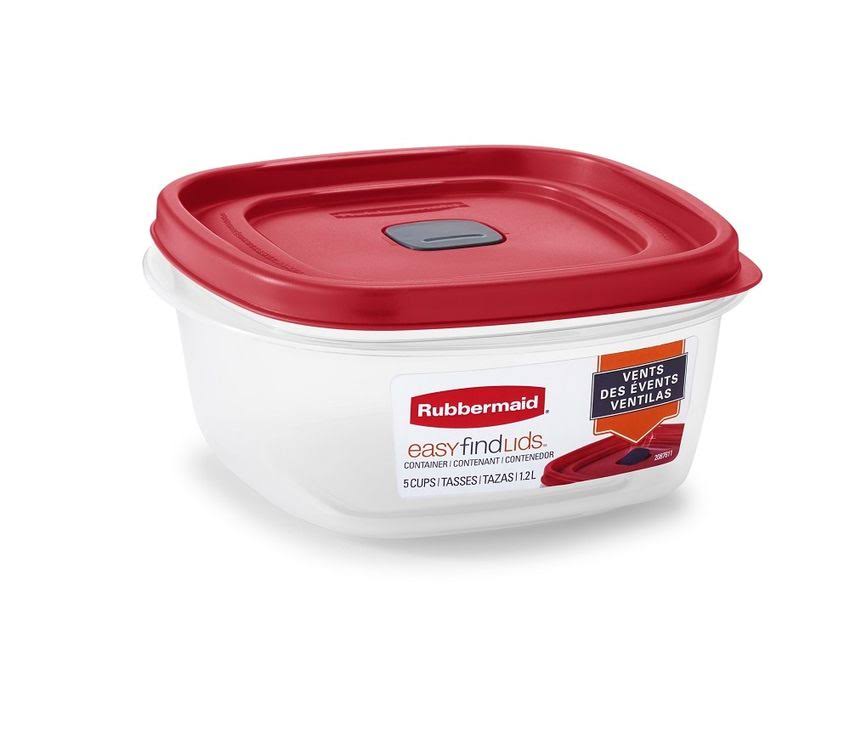 Rubbermaid Easy Find Lids 5 Cup Food Storage and Organization Container
