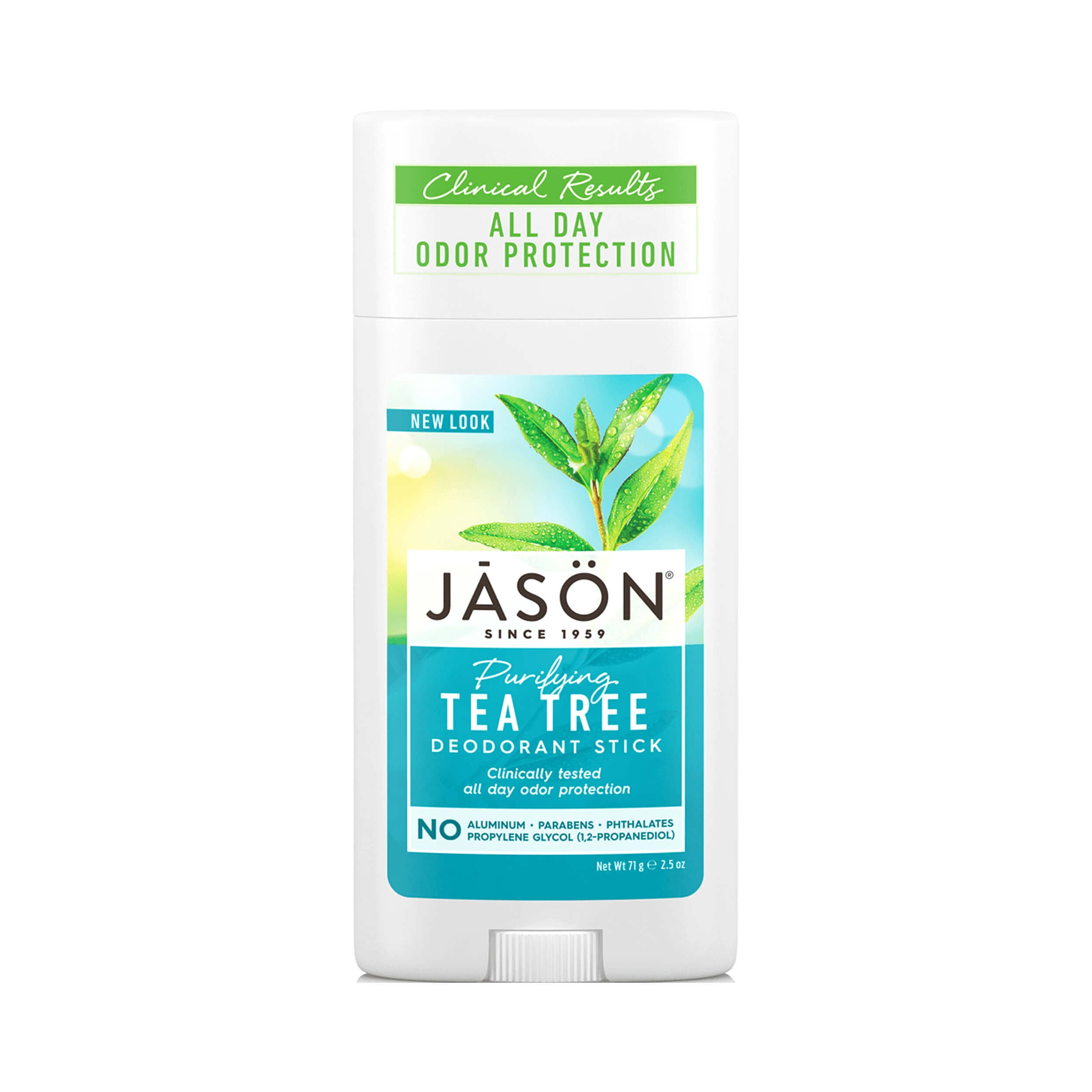 Jason, Pure Natural Deodorant Stick, Tea Tree, Stick