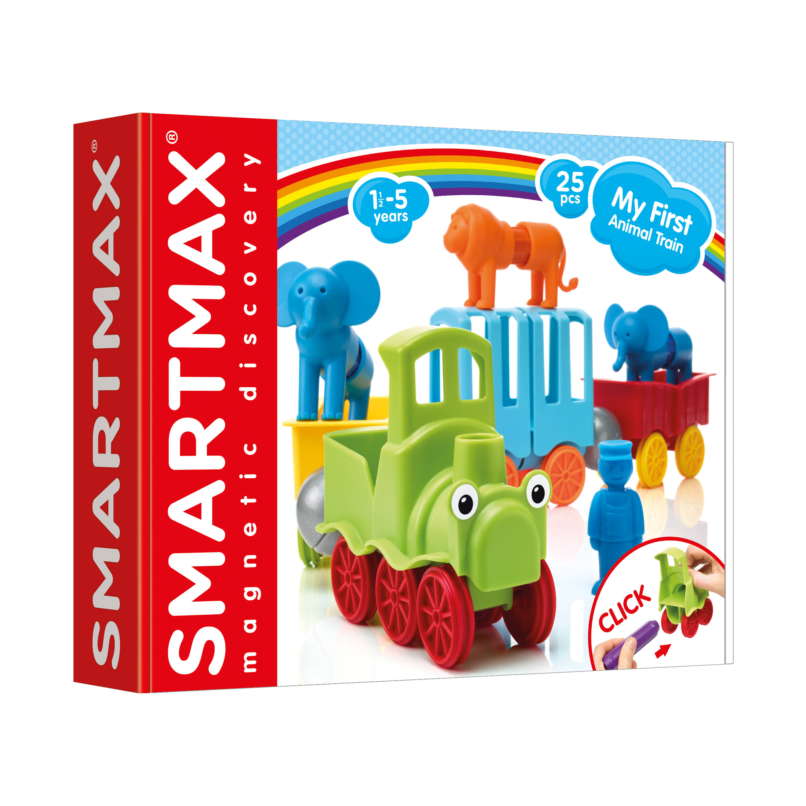 SmartMax My First Animal Train Stem Magnetic Discovery Play Set With M