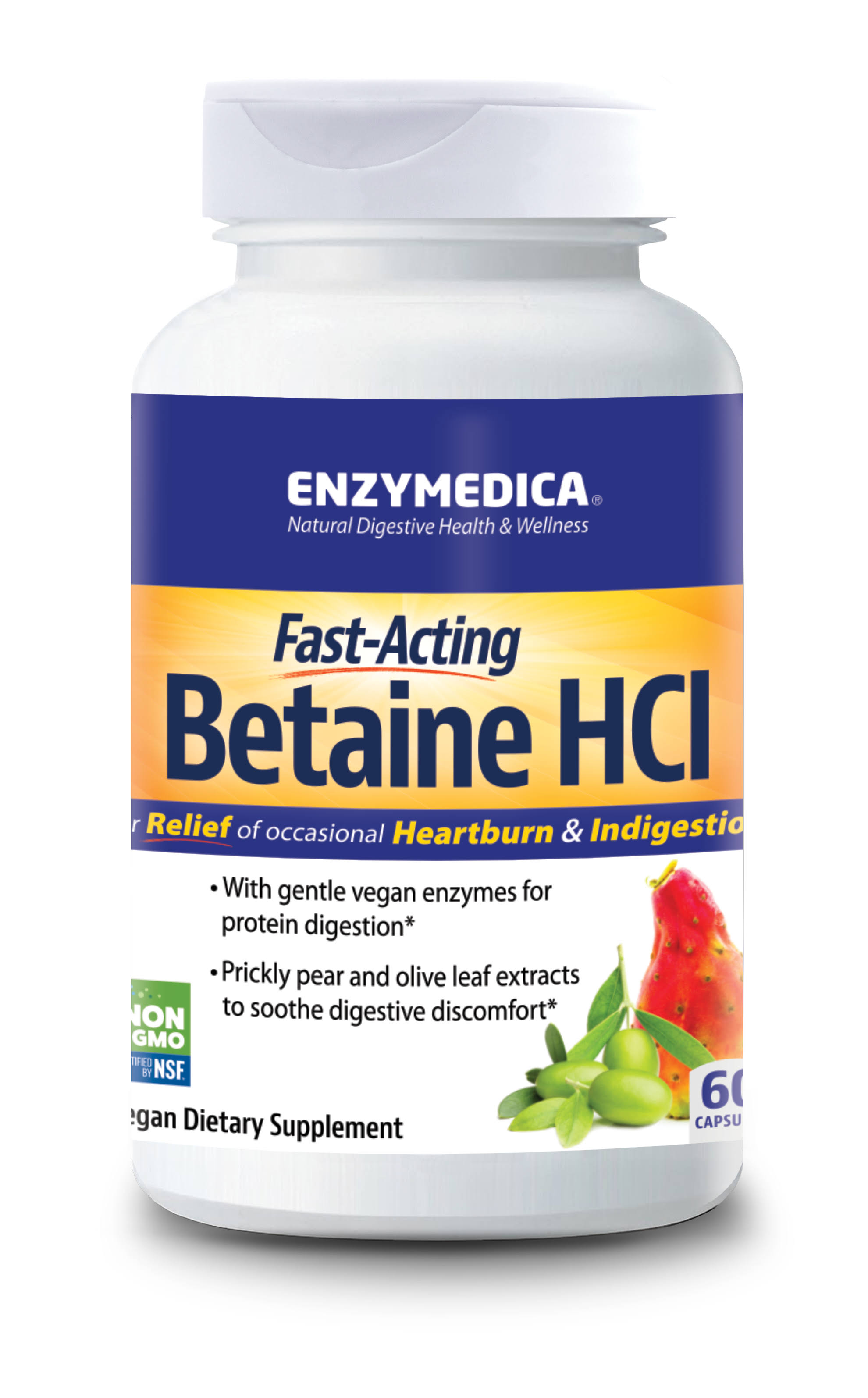Betaine HCl, 60 Count by Enzymedica