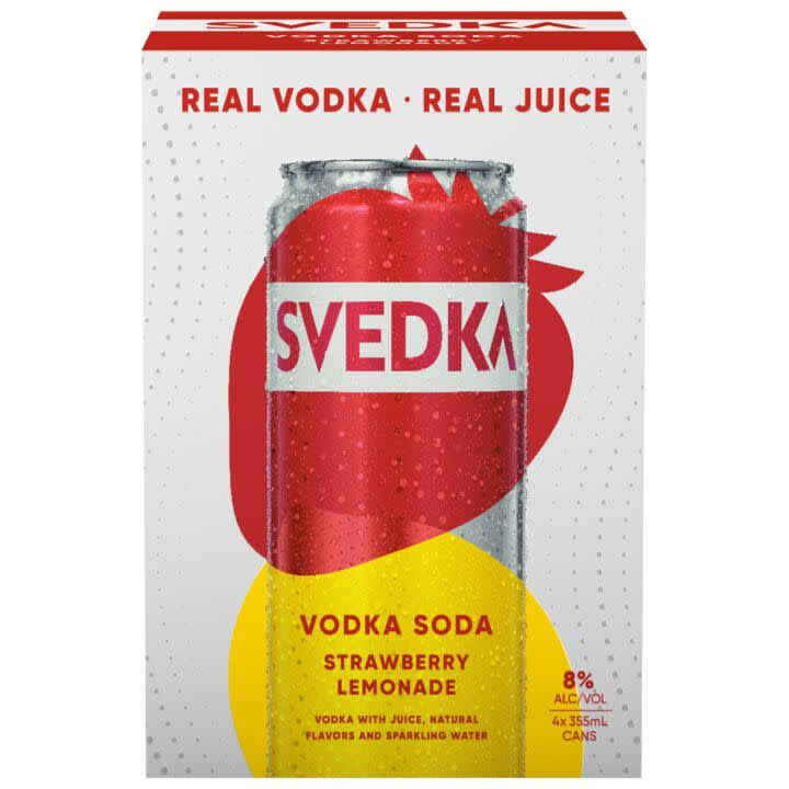 SVEDKA Vodka Soda Strawberry Lemonade 4-Pack