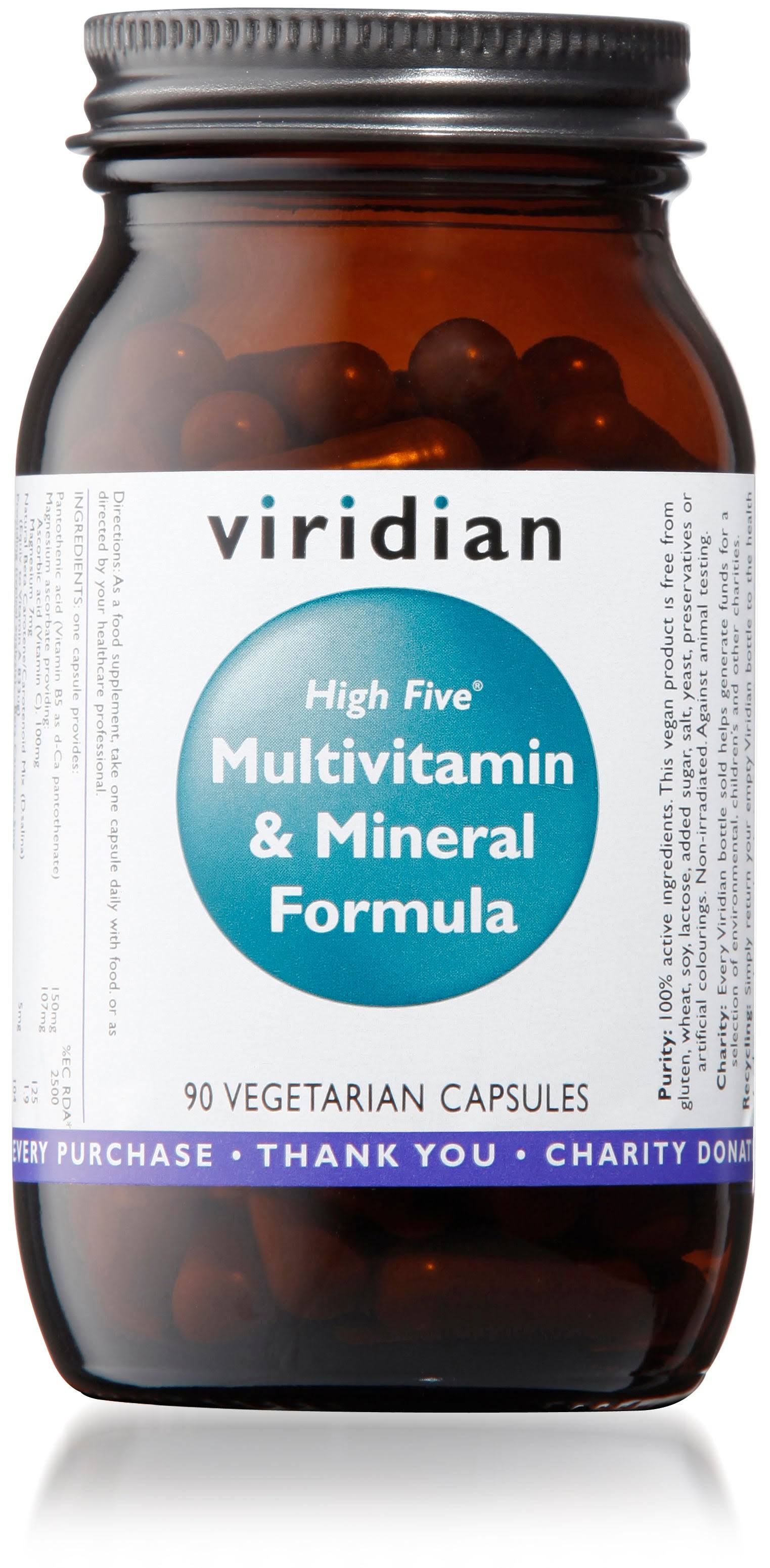 Viridian High Five Multivitamin & Mineral Formula - 90 Capsules