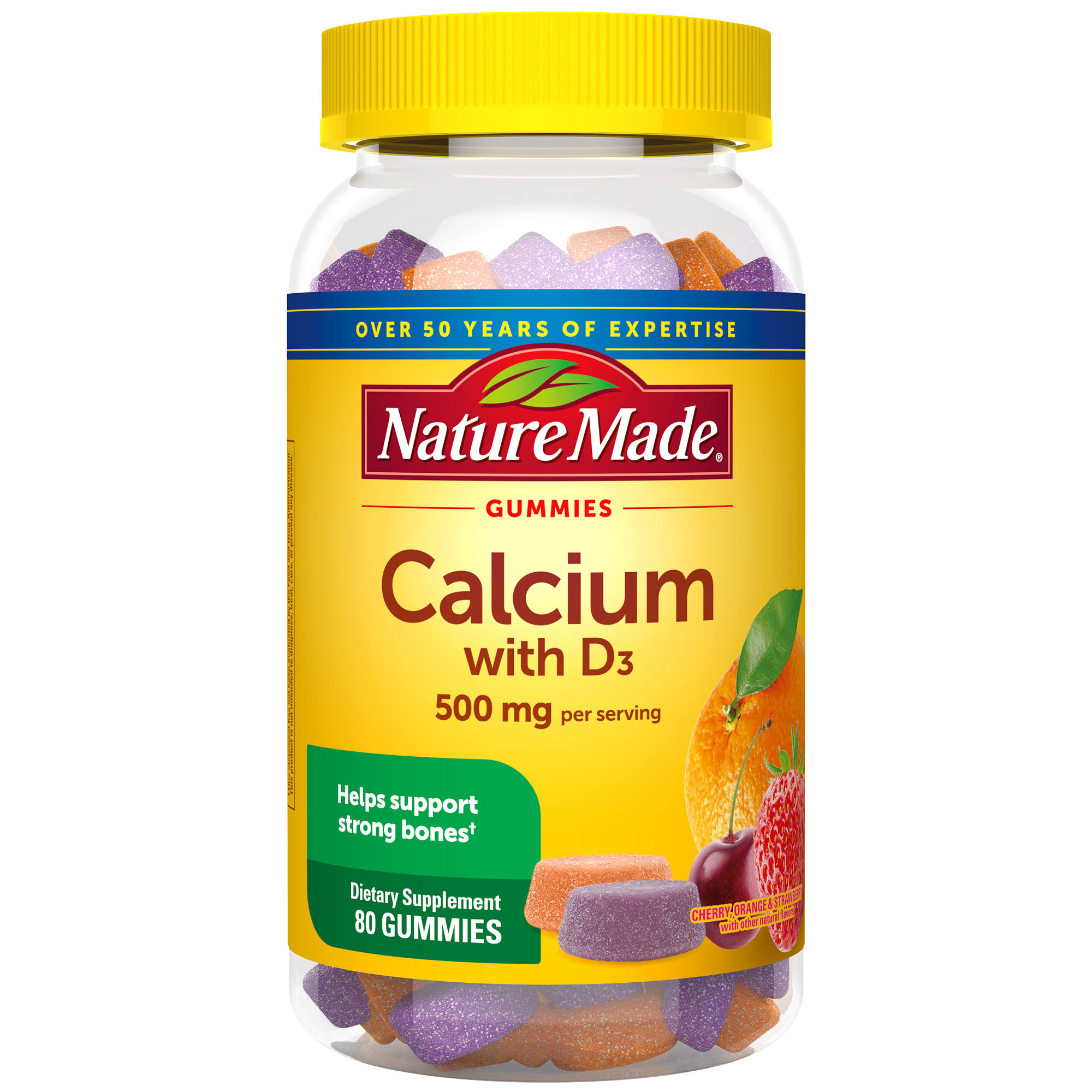 Nature Made Calcium Adult Gummies Dietary Supplement - 80ct