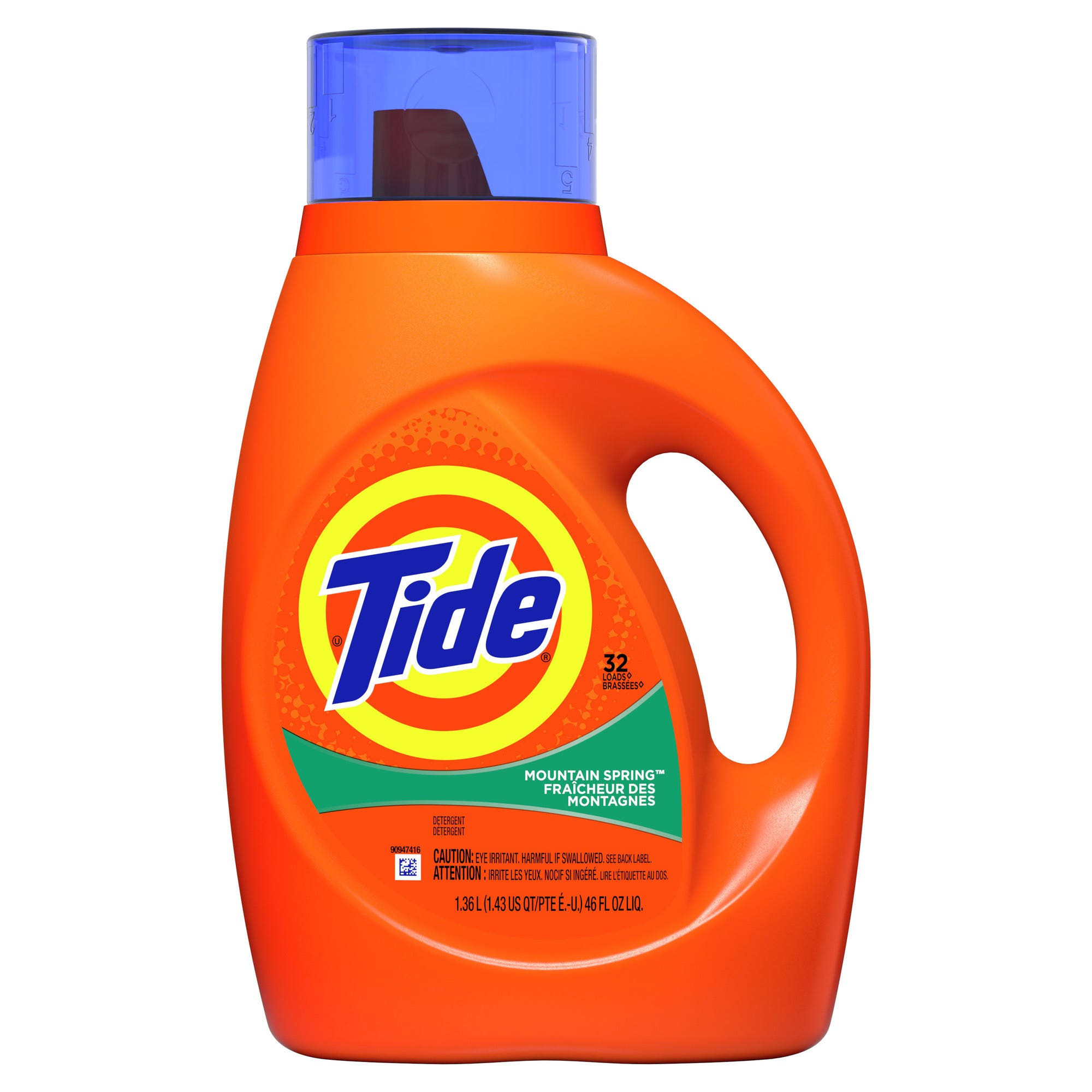 Tide Liquid Laundry Detergent, Mountain Spring - 46 fl oz