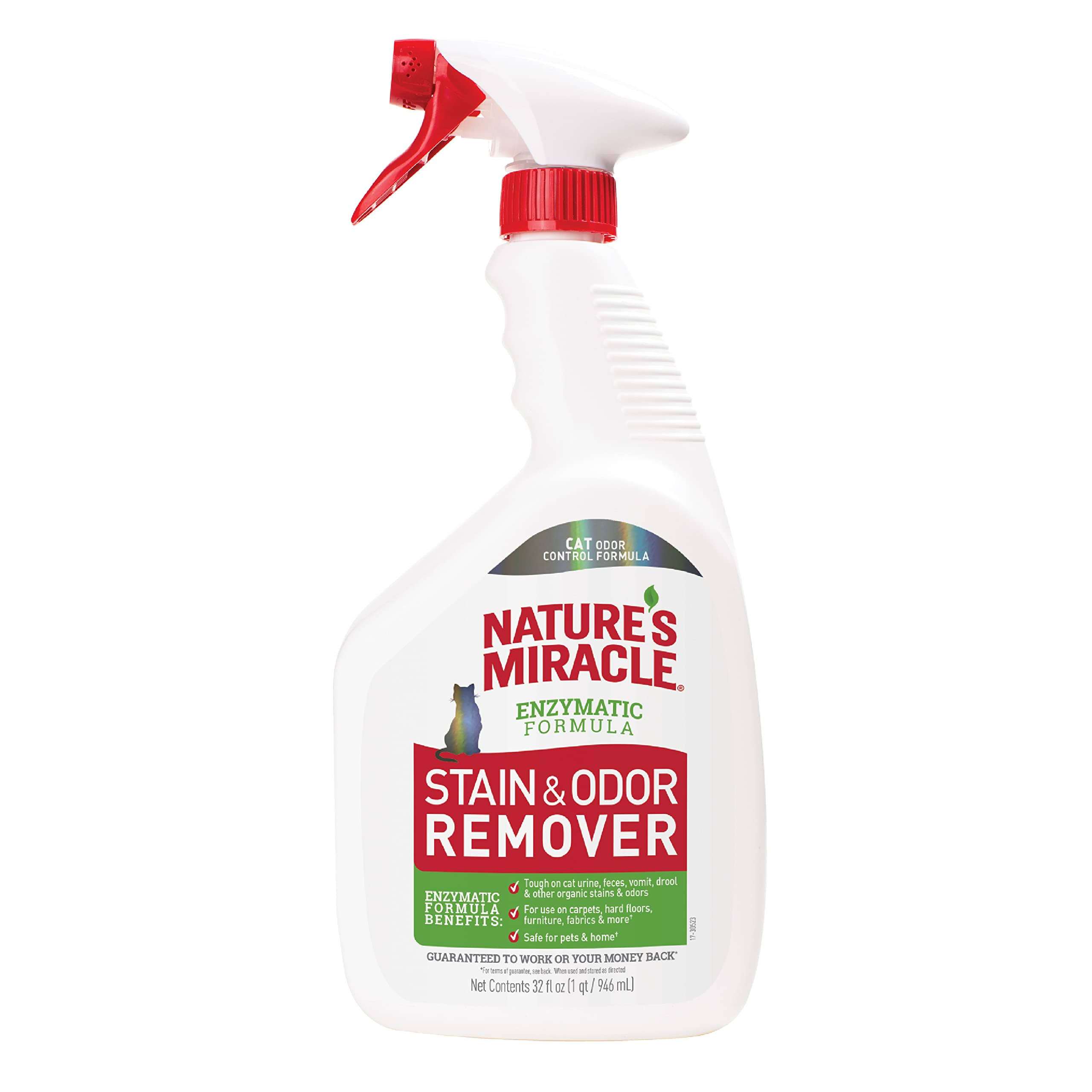 Nature's Miracle Cat Stain & Odor Remover Spray 32oz Enzymatic Formula