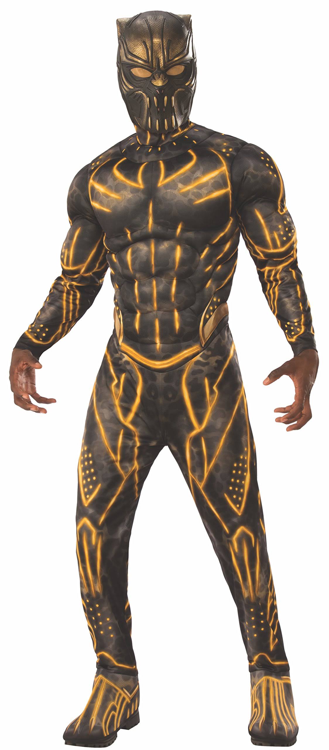 Deluxe Muscle Chest Erik Killmonger Adult Costume Size X-Large