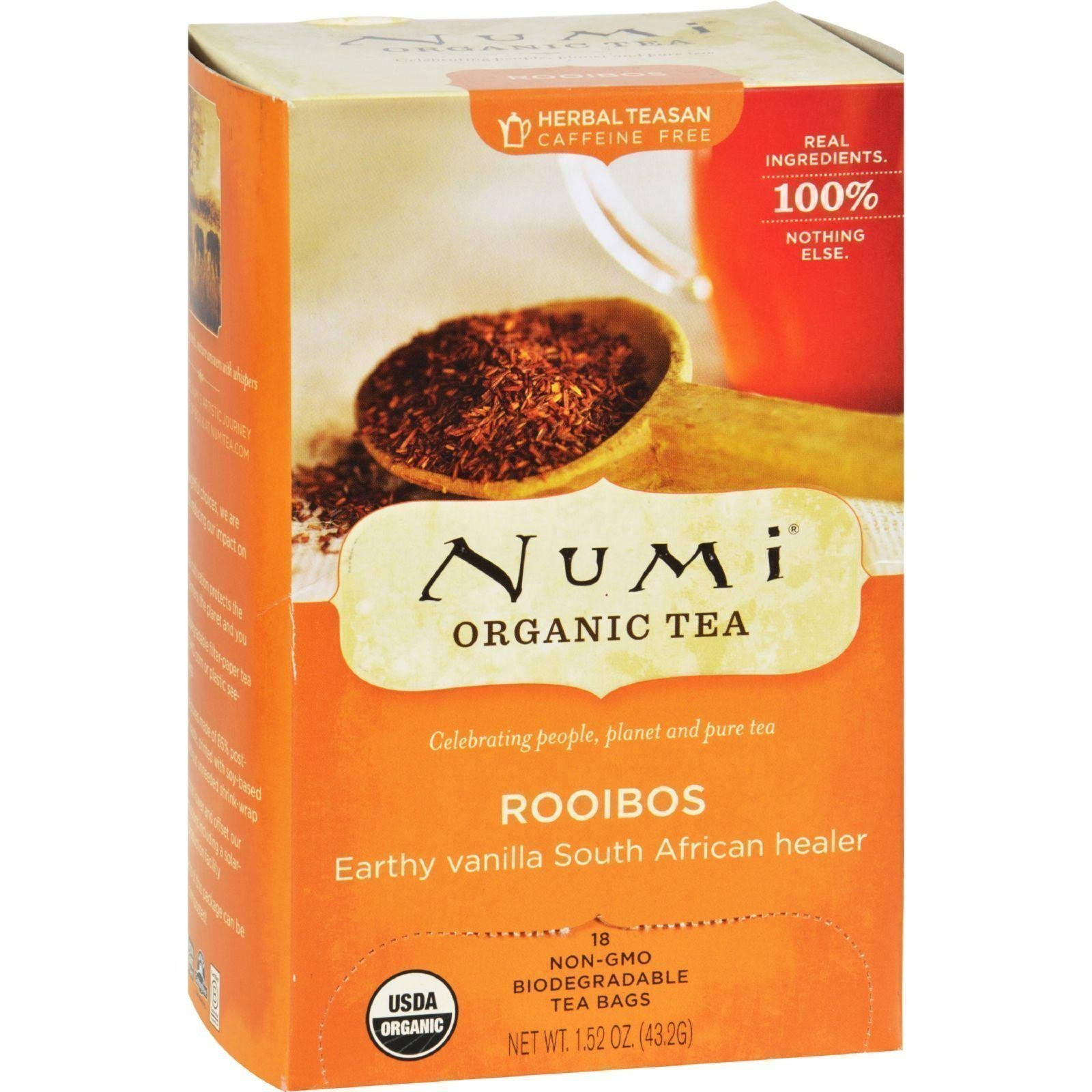 Numi Tea Organic Tea - Rooibos - 18 tea bags
