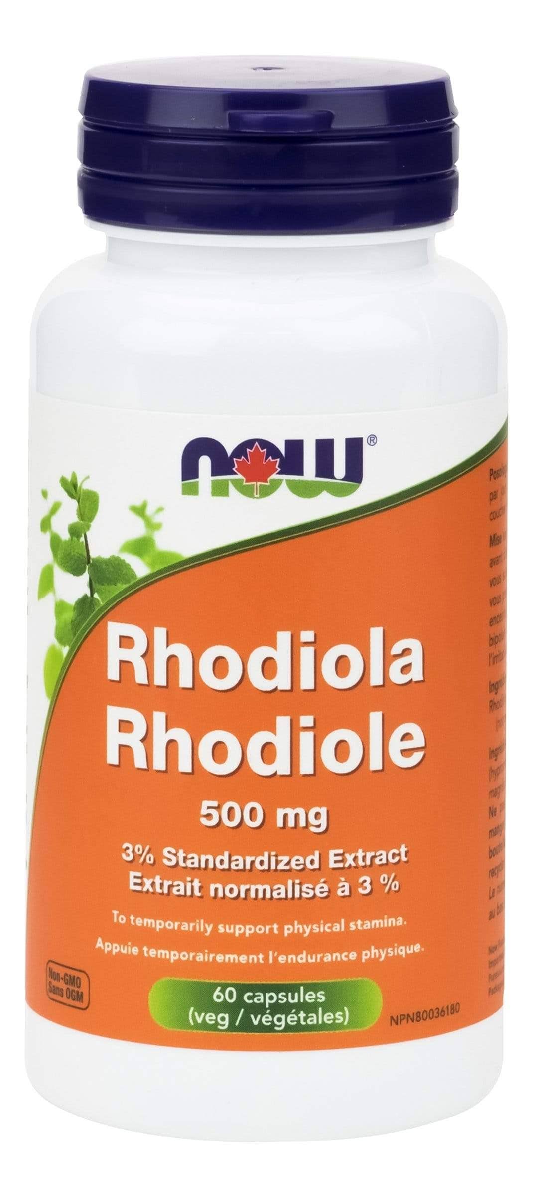 Now Rhodiola Supplement - 60 Veg Capsules