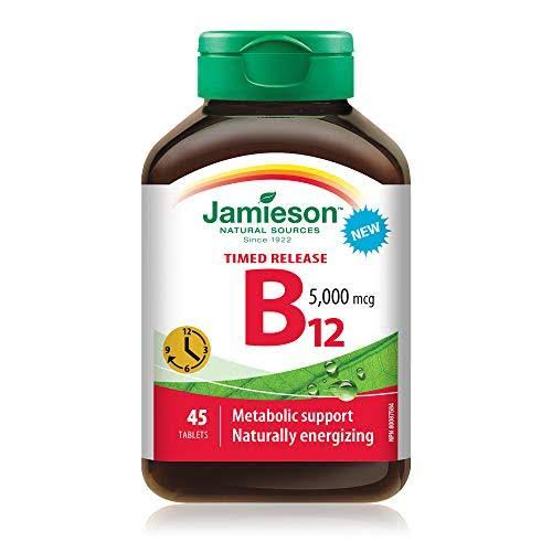 Jamieson Vitamin B12 5,000 mcg, 45 Tablets