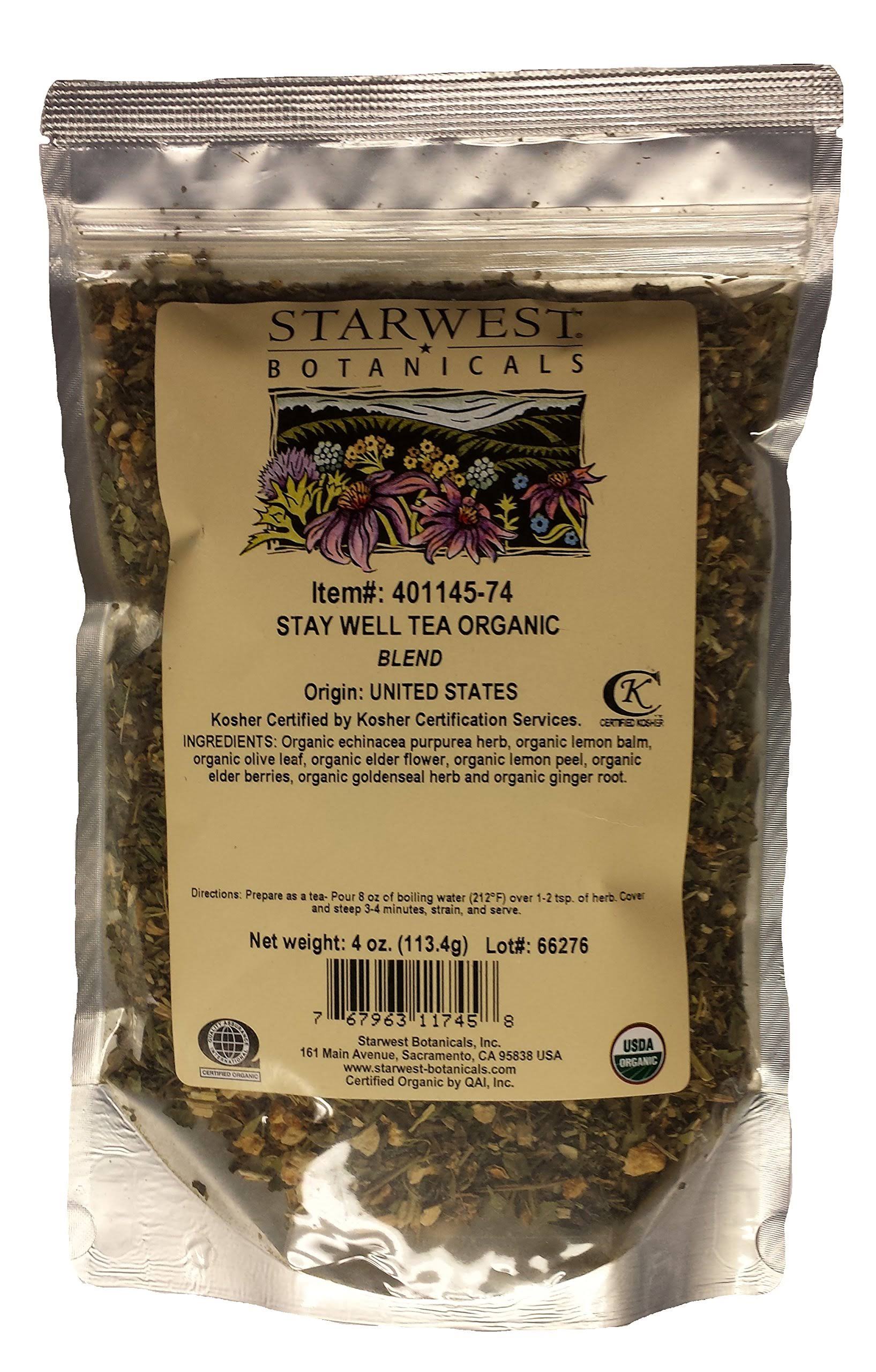 Starwest Botanicals Stay Well Tea Organic - 4 oz