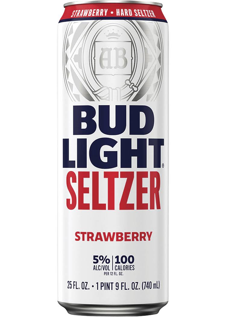 Bud Light Seltzer, Strawberry - 25 fl oz
