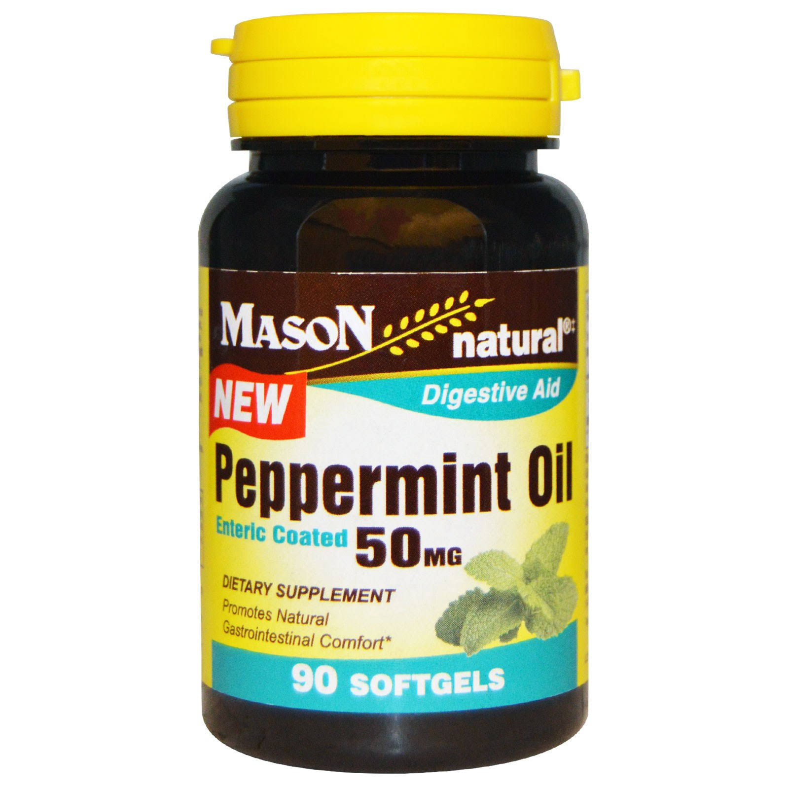Mason Natural Digestive Aid Peppermint Oil - 90 Softgels, 50mg