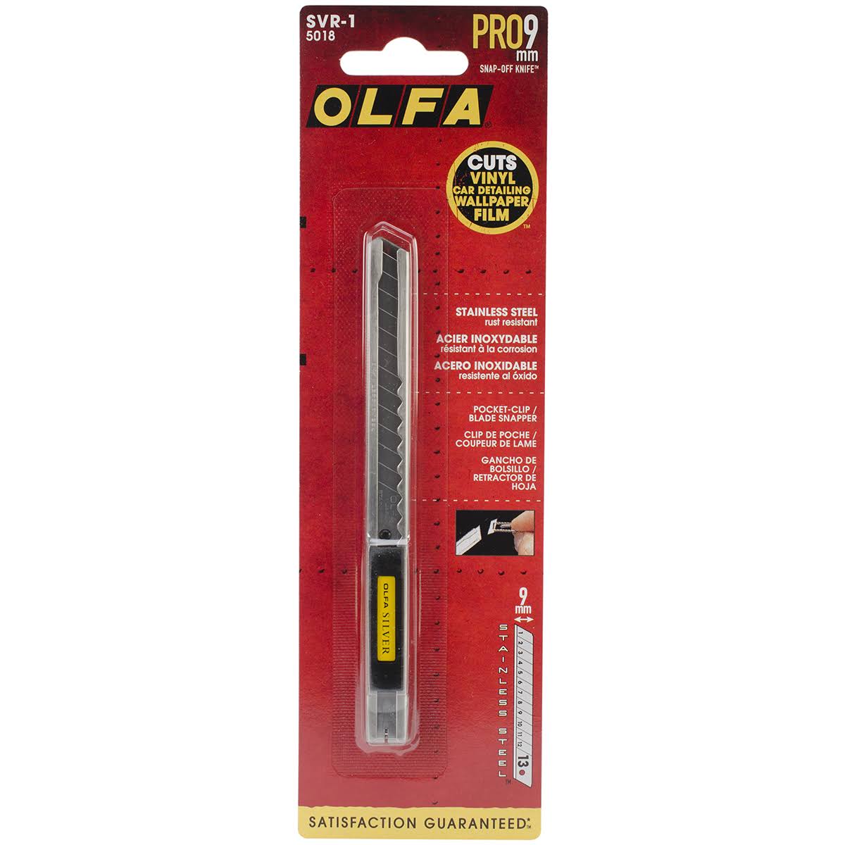 Olfa Stainless Steel Slide Lock Utility Knife